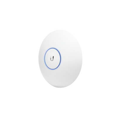 Access Point UniFi de largo alcance, Doble banda 802.11ac MIMO2X2 para interior, PoE 802.3af, soporta 250 clientes, hasta 867 Mbps — UBIQUITI · SKU UAP-AC-LR