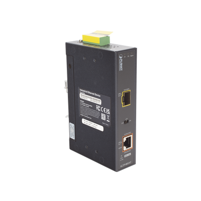 Convertidor de Medios PoE Industrial, Puerto SFP 1000BASE-SX/LX a Puerto RJ45 Gigabit con Salida PoE 802.3at (Hasta 30 W).