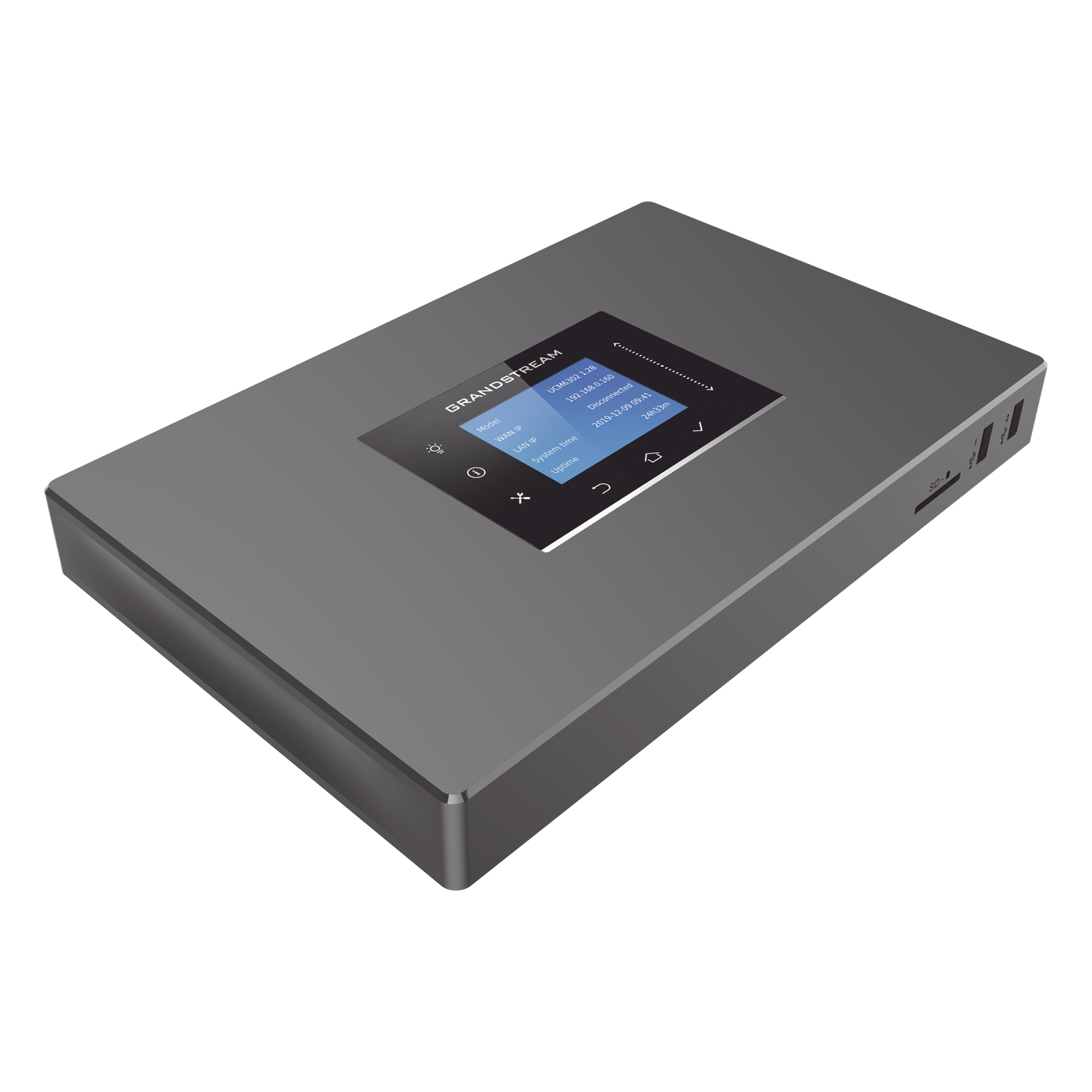Conmutador IP-PBX / 1000 Usuarios / 150 Llamadas Simultáneas / 2 FXO / 2 FXS / Comunicaciones Unificadas Híbrido — GRANDSTREAM · SKU UCM6302
