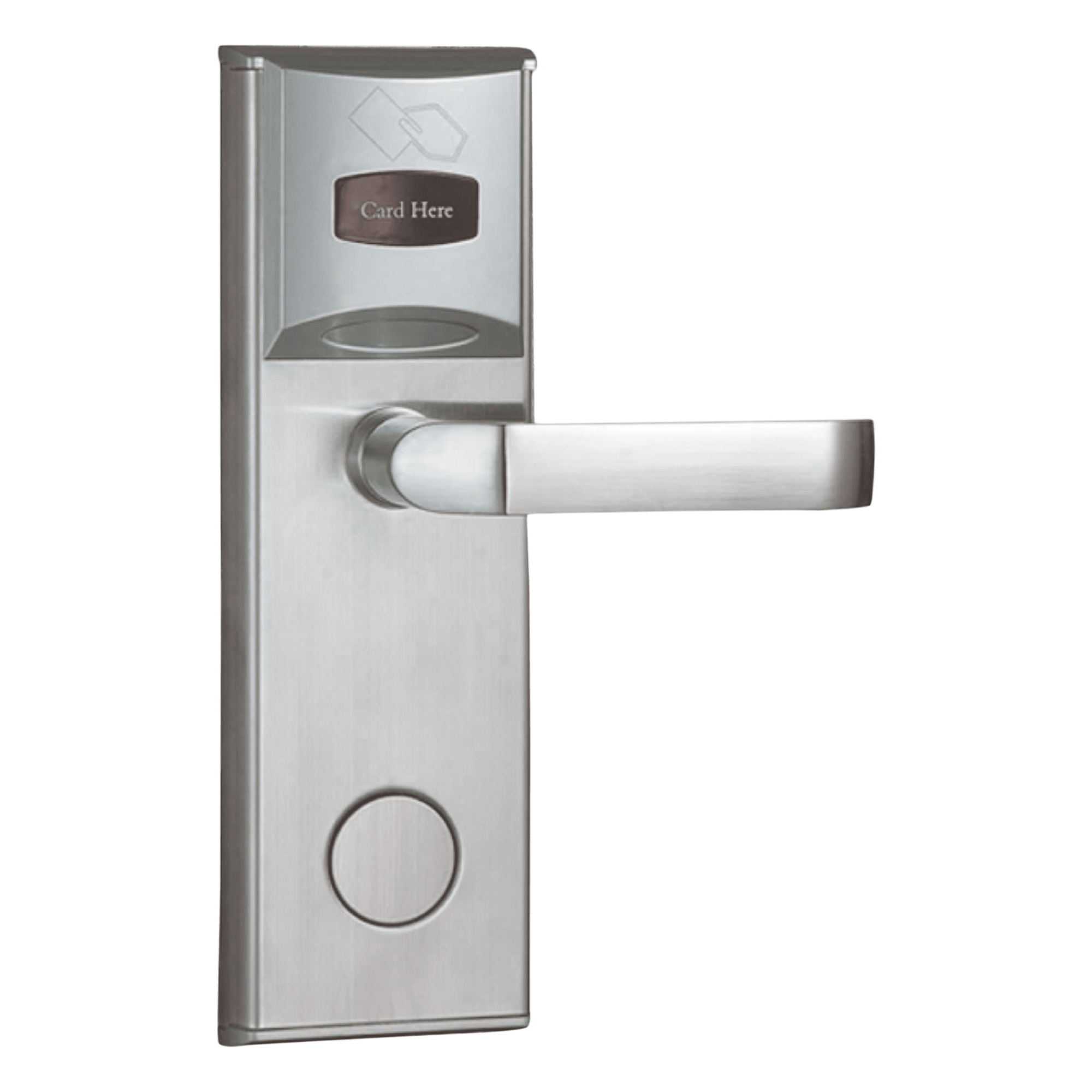 Cerradura para Hotel Derecha / MIFARE® 13.56 MHz / 5 Pestillos / Acero Inoxidable / 224 Eventos / Apertura de Emergencia — ZKTECO - AccessPRO · SKU LOCKPRO-1HD