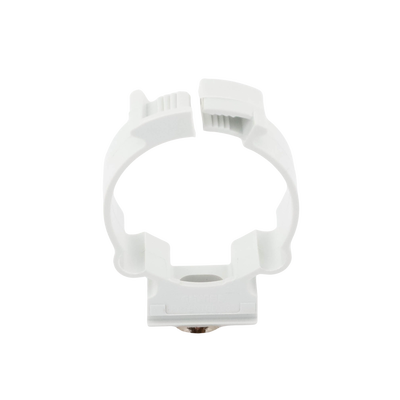 Soporte de collar (Abrazadera), PVC Auto-extinguible, cerrado para tubería de 32 mm