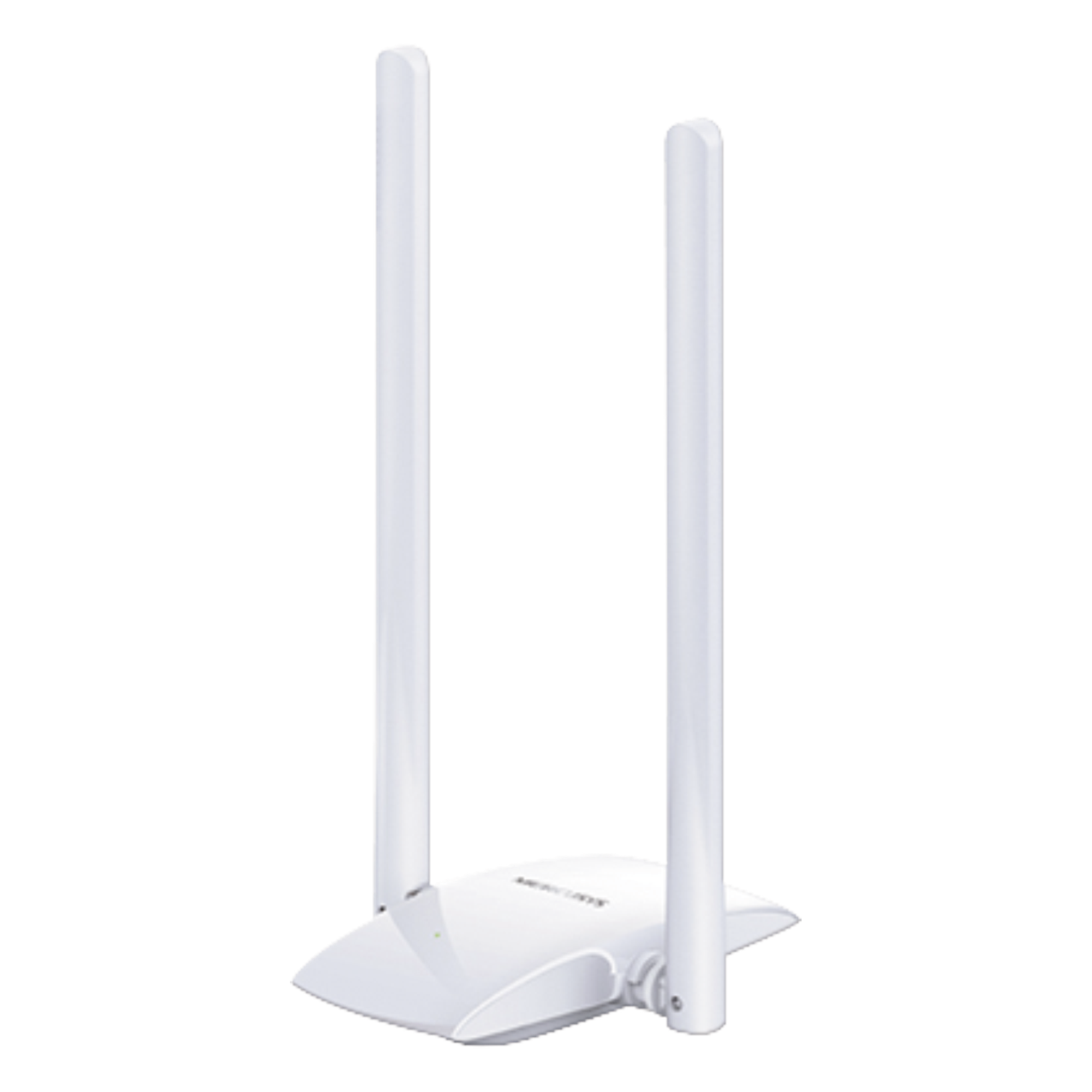 Adaptador Inalámbrico N / Alta Ganancia de 300 Mbps 2.4 GHz / 2 antenas externas de 5 dBi — Mercusys · SKU MW300UH