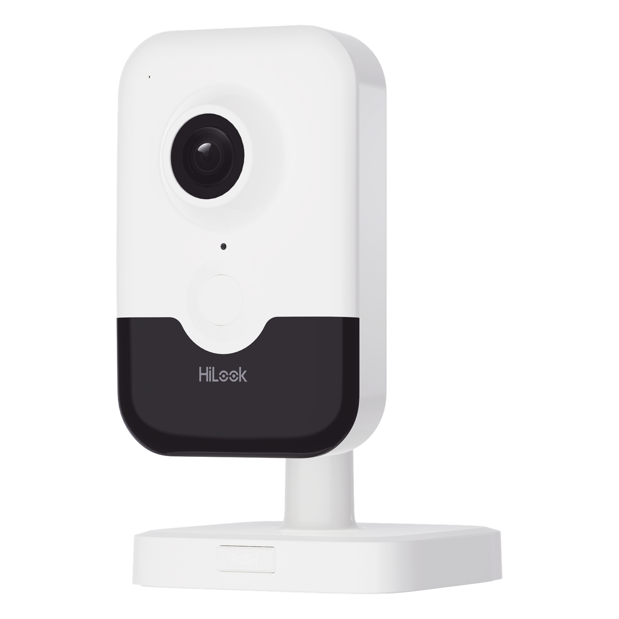 Cubo IP 2 Megapixel / Lente 2.8 mm (Gran Angular) / Audio Bidireccional / WiFi / Memoria Micro SD /AcuSense / Notificacion Push / Interior / H.265+ — HiLook by HIKVISION · SKU IPC-C320HA-D/W(W)