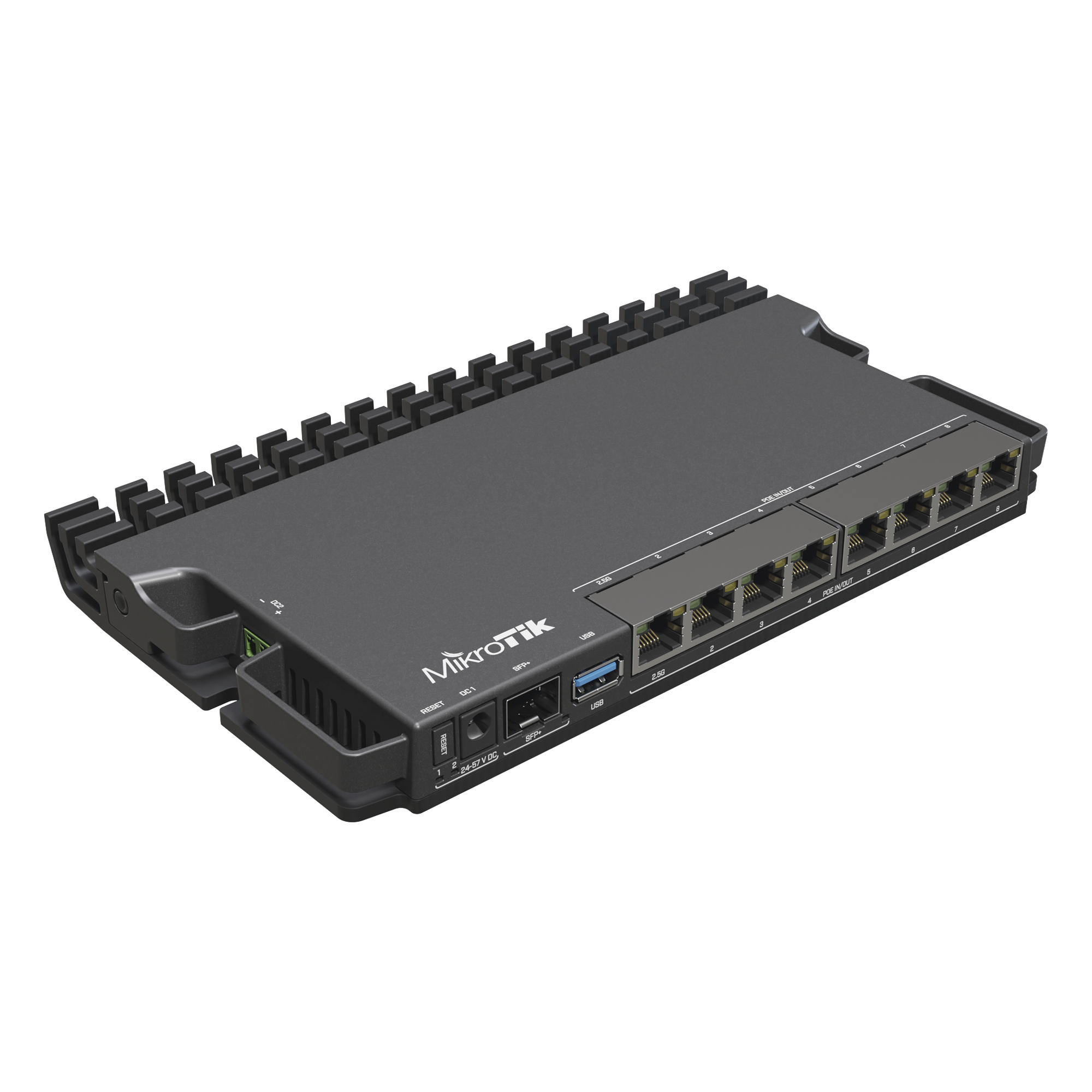 RB5009UPr+S+IN 8 puertos PoE in/out, 1 SFP+, Solo RouterOS v7