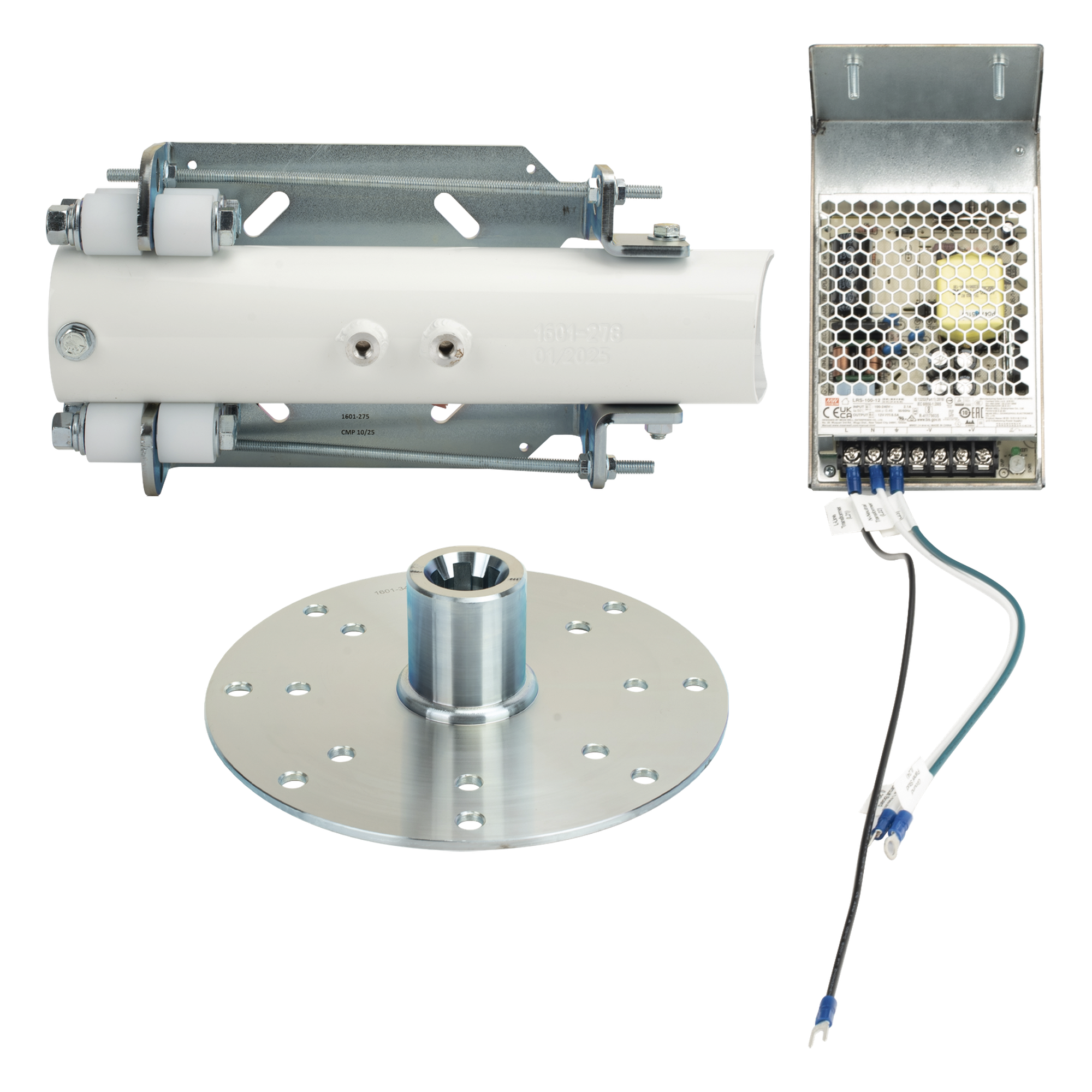 Kit de Instalación Abatible Para Brazo Octagonal  — DKS DOORKING · SKU 8080-295