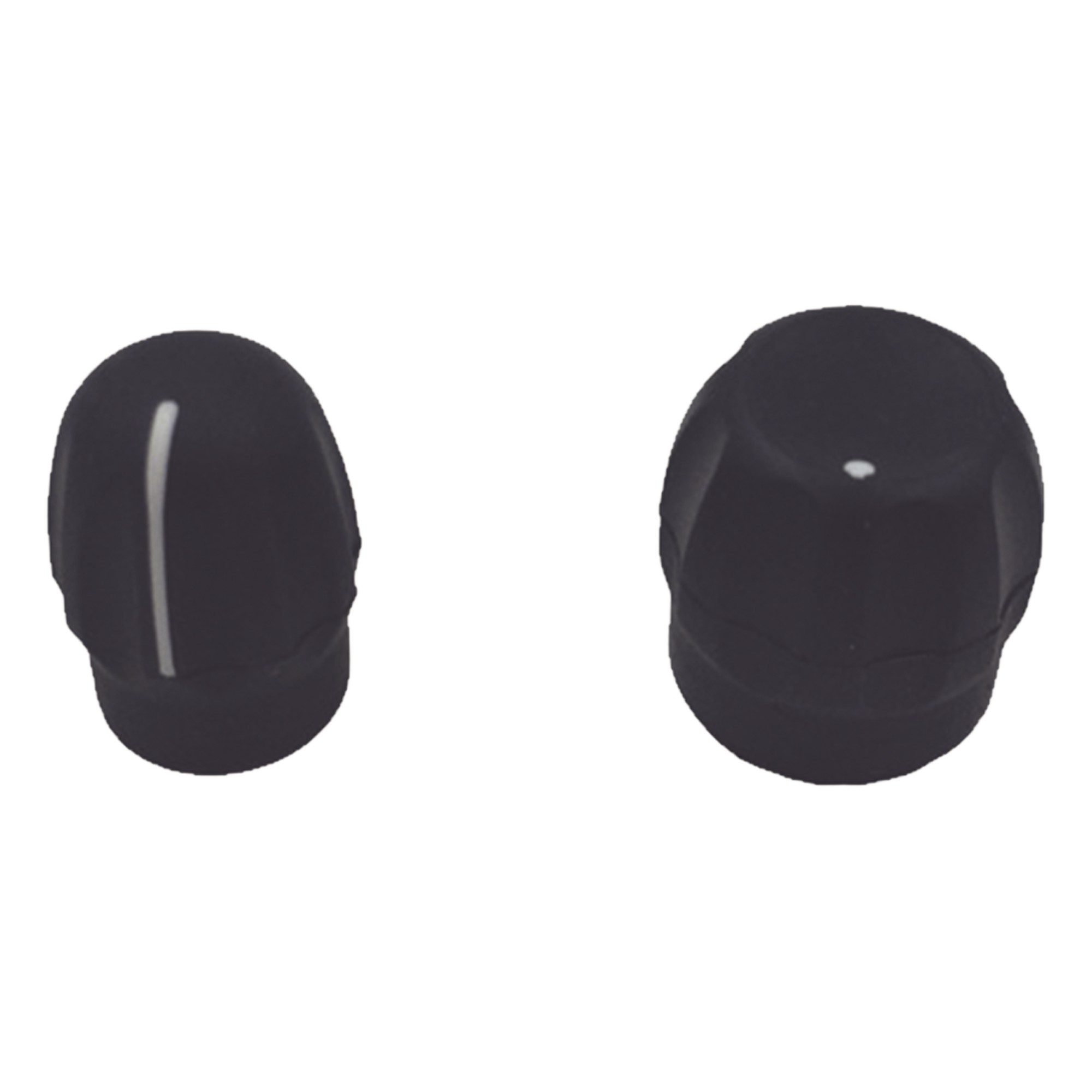 Kit de Perillas de Repuesto / Volumen y Canal / Montaje a Presión / Plástico Negro — TXPRO · SKU TXBEP450