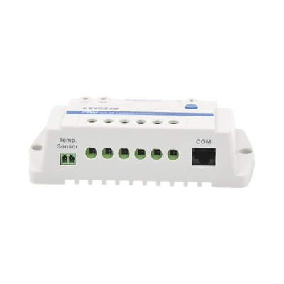 Controlador Solar PWM / 10A / 12/24V / RS-485 / Baterías Gel-AGM-Selladas / Parámetros Configurables