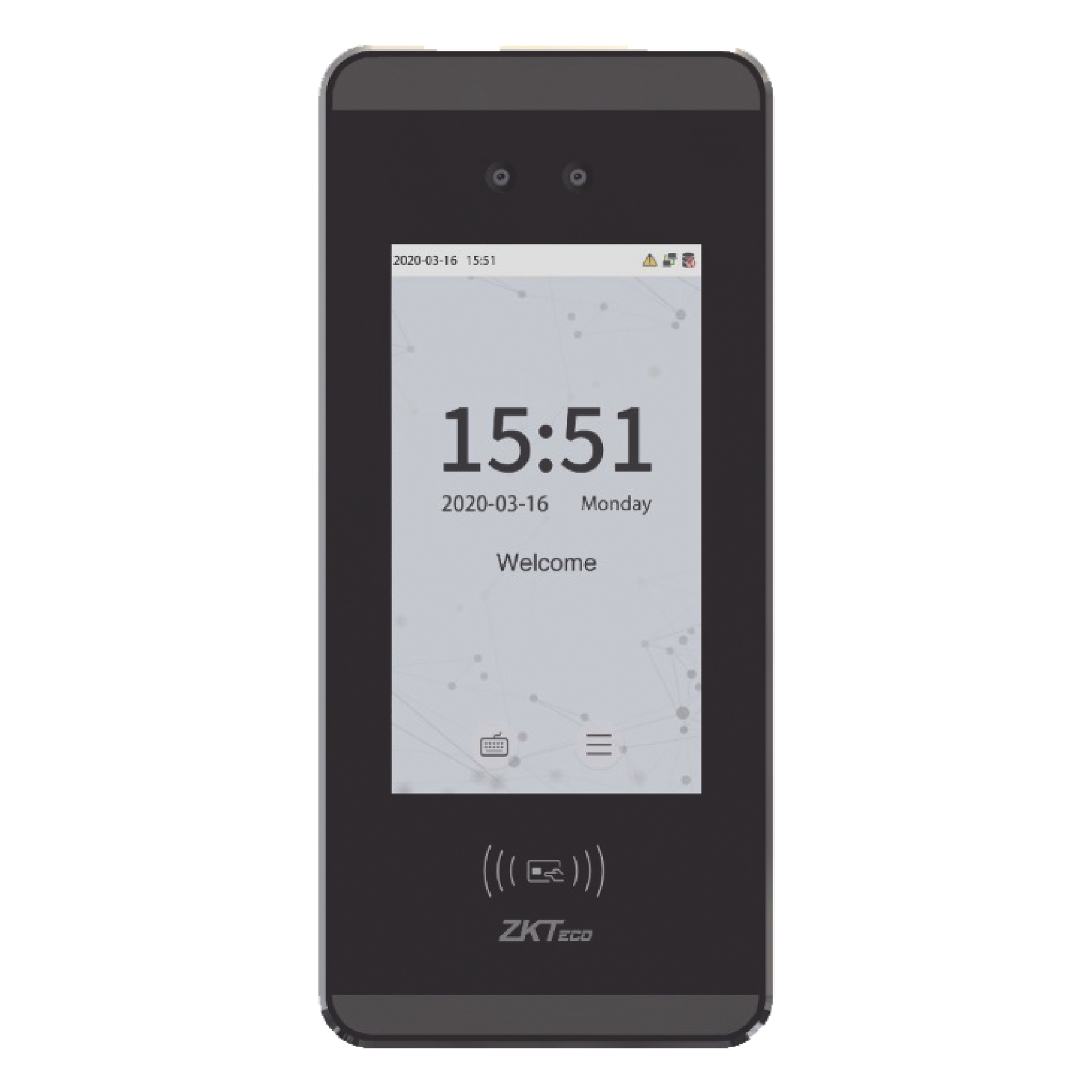 Terminal de Reconocimiento Facial / 3,000 Usuarios / Pantalla 5" / Lector Tarjetas EM / Anti-Sabotaje / TCP/IP — ZKTECO · SKU MINI-AC-PLUS