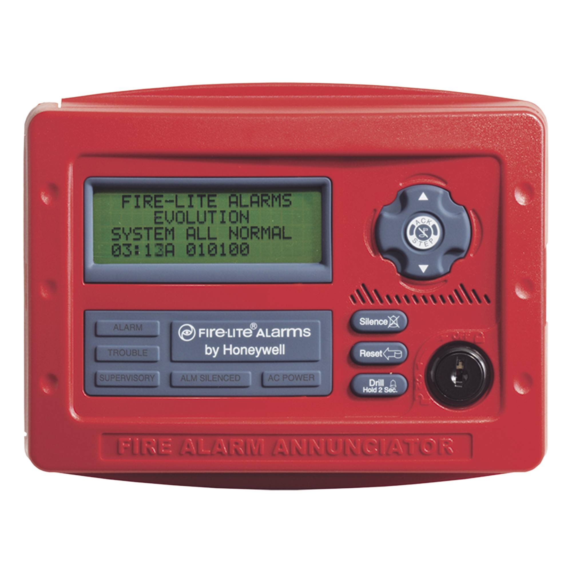 Anunciador remoto LCD de 80 caracteres para paneles de detección de incendio direccionables — FIRE-LITE · SKU ANN-80