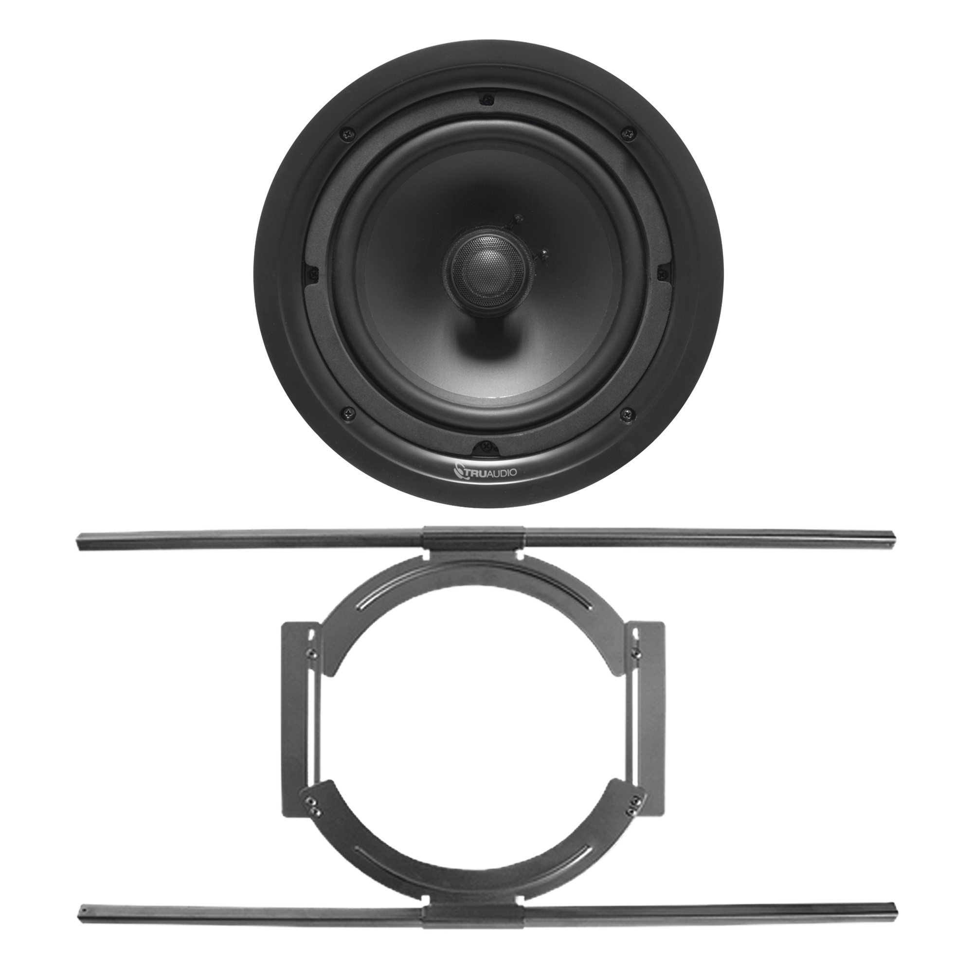 KIT de Bocina de Techo TruAudio de 6in PP6 con Soporte de Acero Rígido para Techos Suspendidos — TRUAUDIO · SKU PP6/S