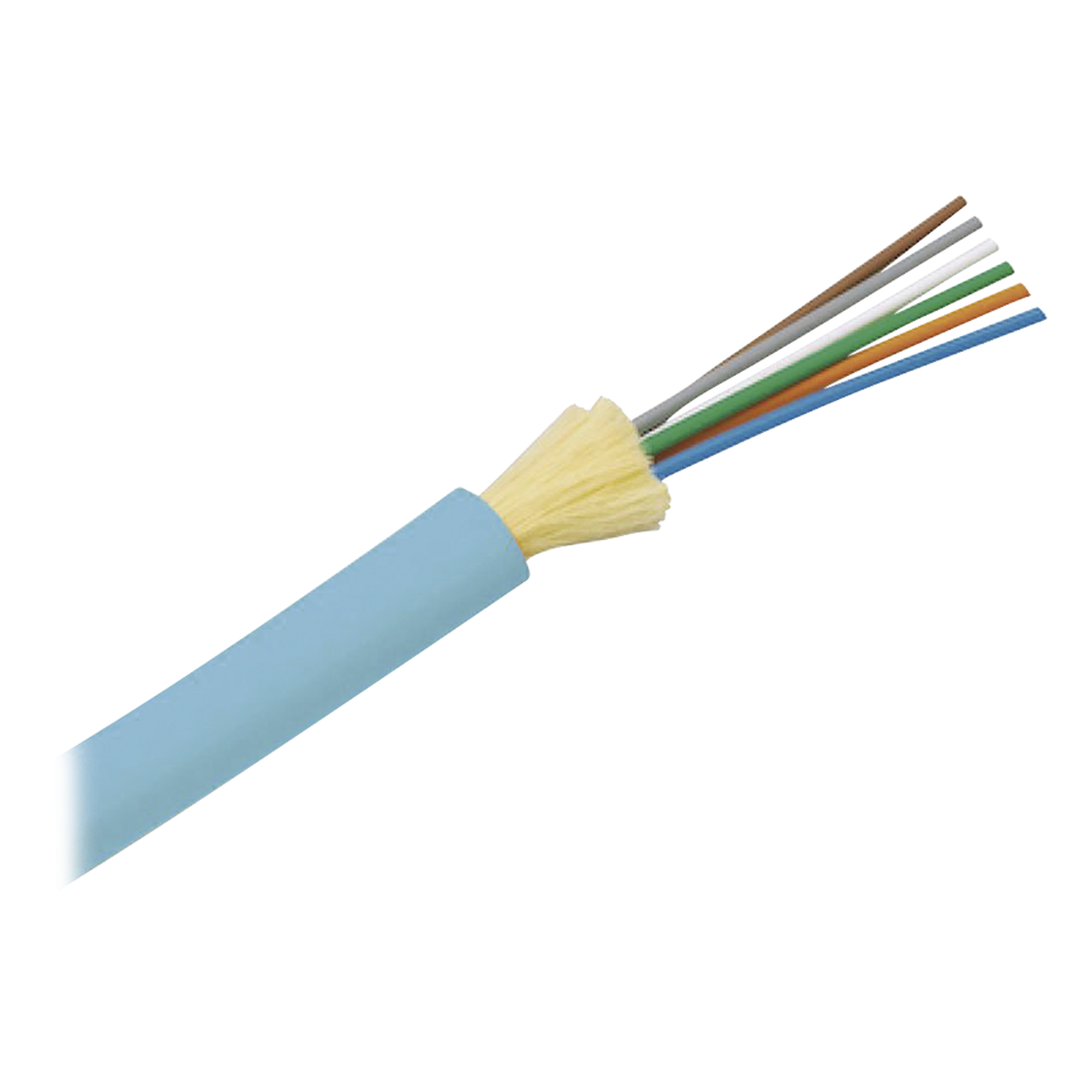Cable de Fibra Óptica de 12 Hilos, Multimodo OM4 50/125 Optimizada, Interior, Tight Buffer 900um, No Conductiva (Dieléctrica), OFNR (Riser), Precio Por Metro — PANDUIT · SKU FODRZ12Y