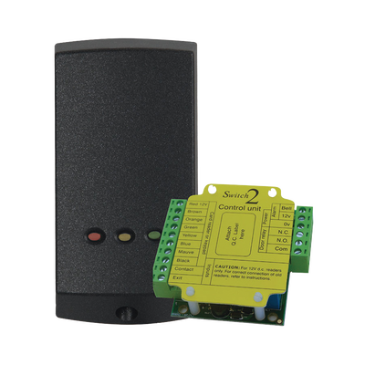 Lector de Solo Tarjetas de Proximidad (Autónomo) /Controlador Externo para Mayor Seguridad/ Programación en Segundos/ 2 Años Garantía