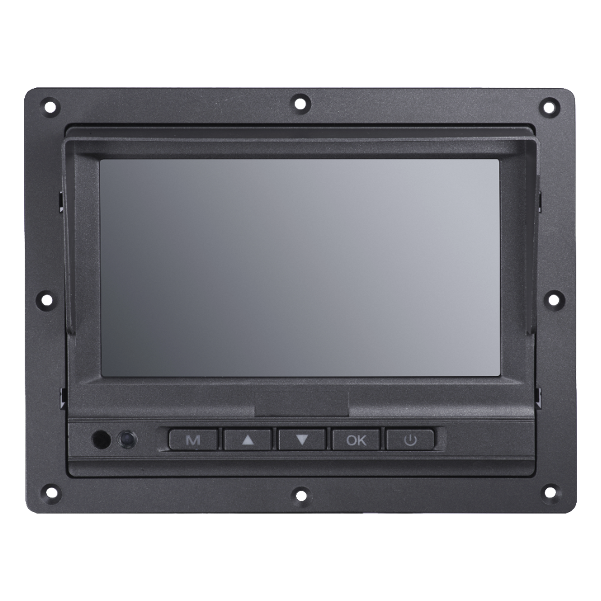 Monitor Táctil (Touch) y Botones de 7" LCD / Compatible con DVR Móvil HIKVISION / Conector Tipo Aviación · SKU DS-MP1302(AE)