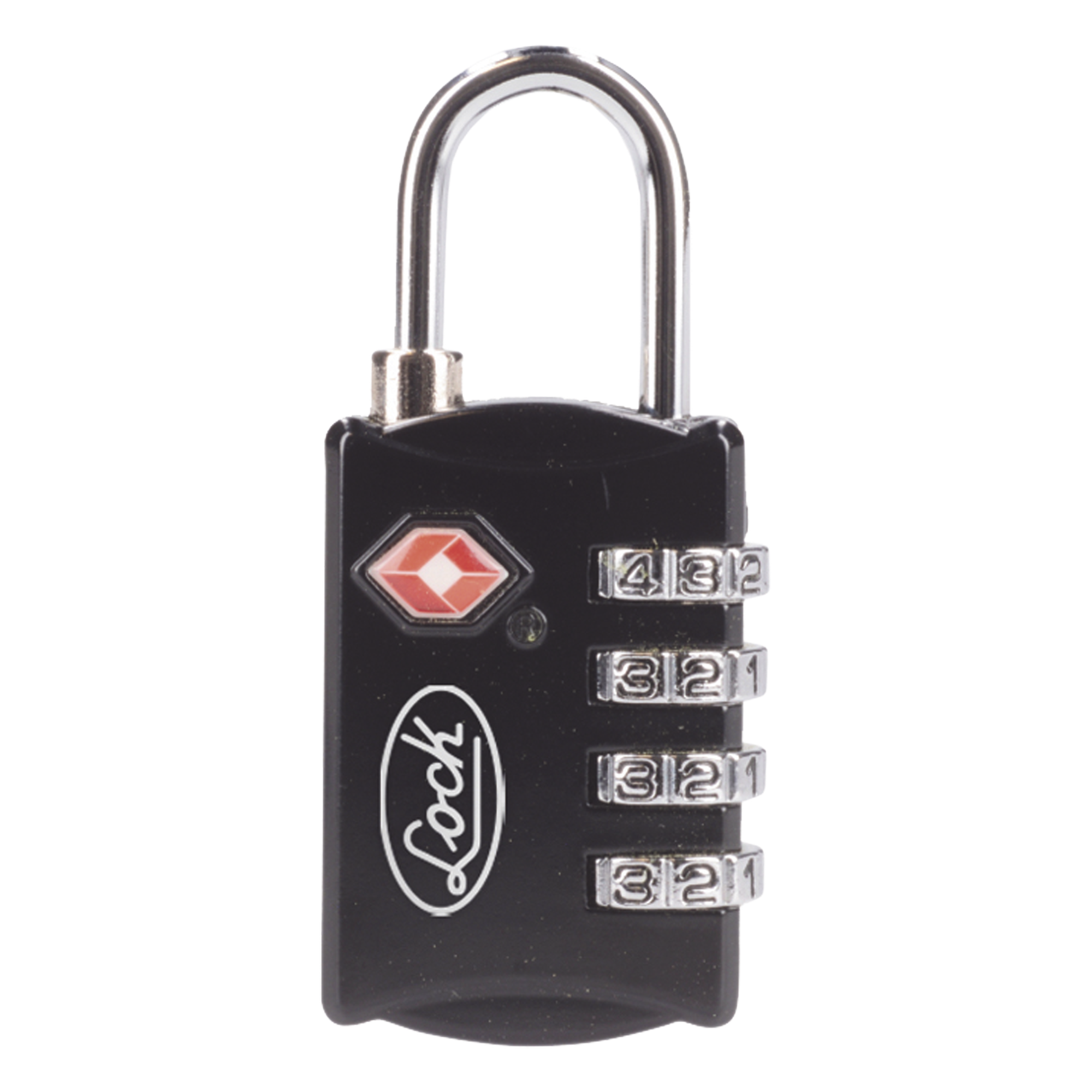 Candado de Combinación Maletero Negro TSA / Medida 30 mm/ / Nivel de seguridad 3 / Discos Programables. — LOCK · SKU SYS-54CA