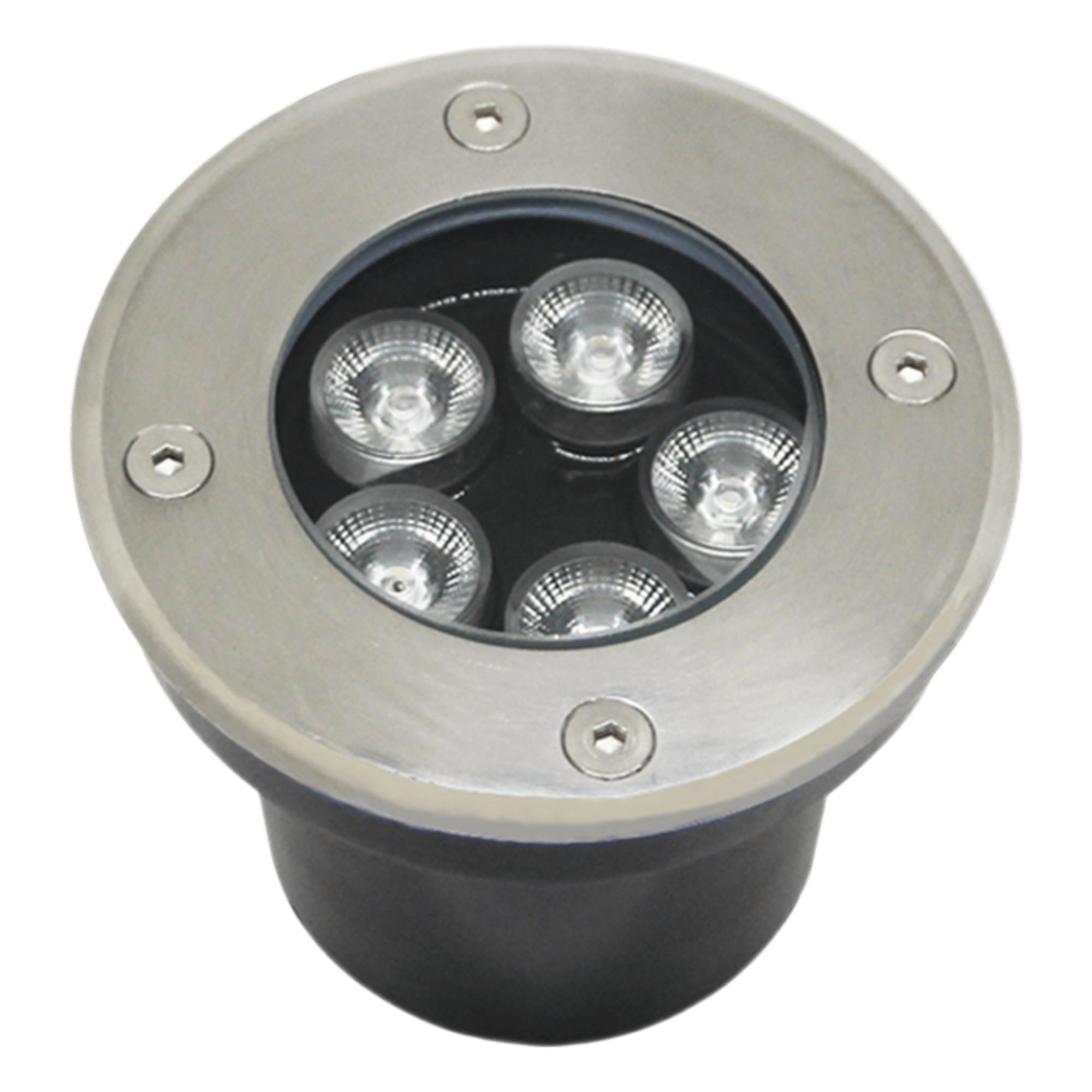 Luminario Empotrar en Piso / Uso en Exterior IP66 / Multivoltaje 110-240V~ 60Hz / Temperatura de Color 6500K  / Ángulo de Luz 36° / Aleación de Aluminio y Vidrio Templado / No Dimeable — JWJ · SKU JLEP-12B