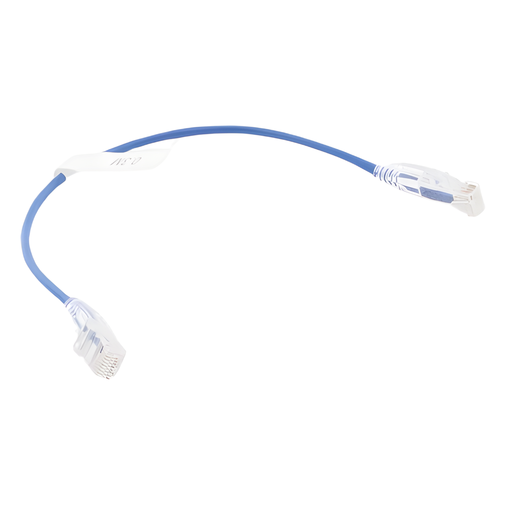 Cable de Parcheo Slim UTP Cat6 - 30 cm (11.81 Pulgadas) Azul Diámetro Reducido (28 AWG)