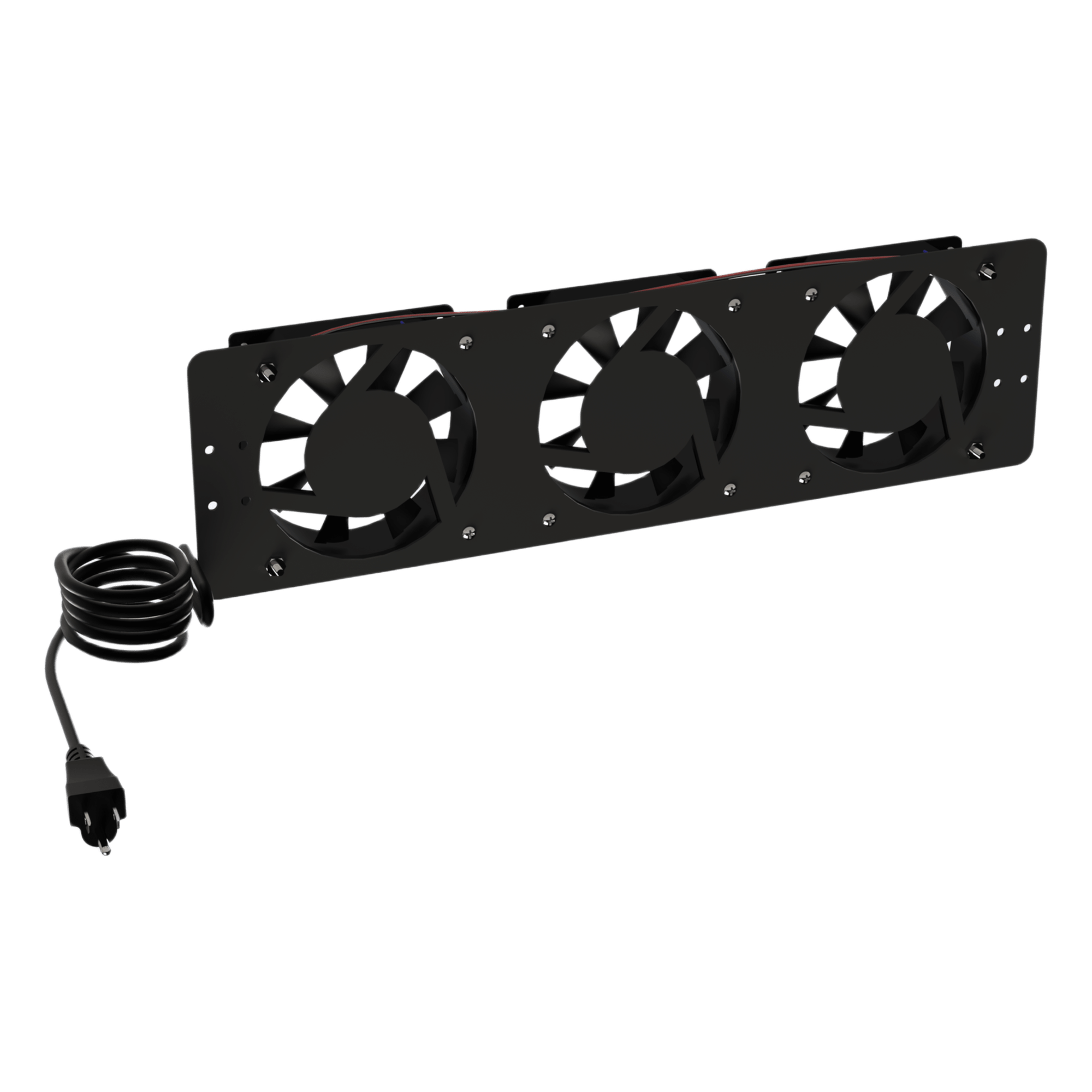 Kit de 3 Ventiladores 110 Vca (12 x 12 cm) con Clavija para Gabinete de Piso — LINKEDPRO BY EPCOM · SKU LPVENT03BASIC