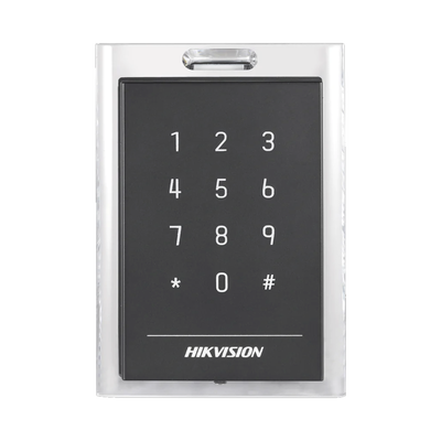 Lector de Tarjetas MIFARE y Contraseñas / Conexión Wiegand y RS-485 / Estético y Fácil de Utilizar / Indicador LED — HIKVISION · SKU DS-K1101MK