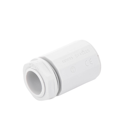 Conector de tubería rígida a caja (Racor), PVC Auto-extinguible, de 25 mm