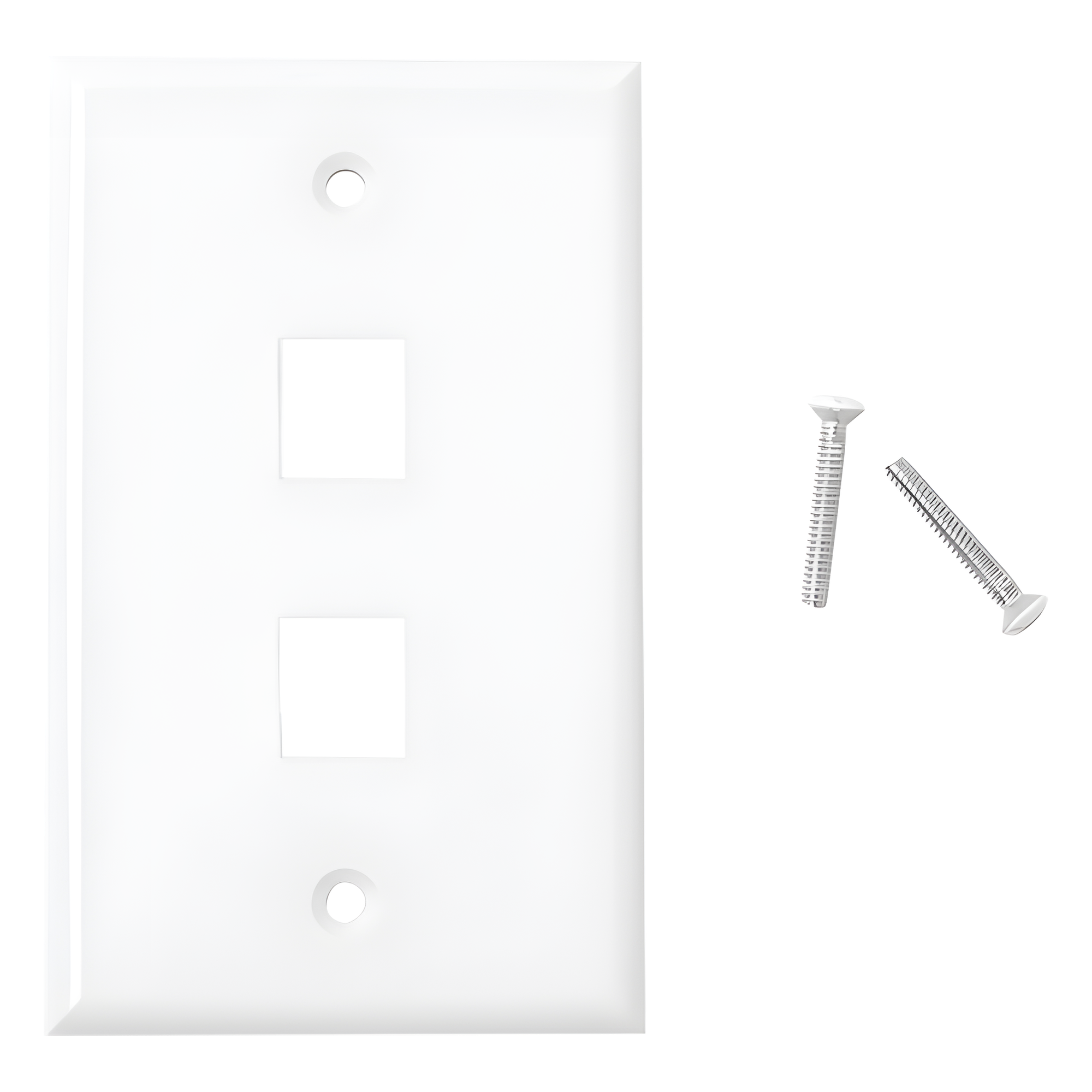 Placa de Pared de 2 Puertos, Keystone, Color Blanco — LINKEDPRO BY EPCOM · SKU LP-FP-17