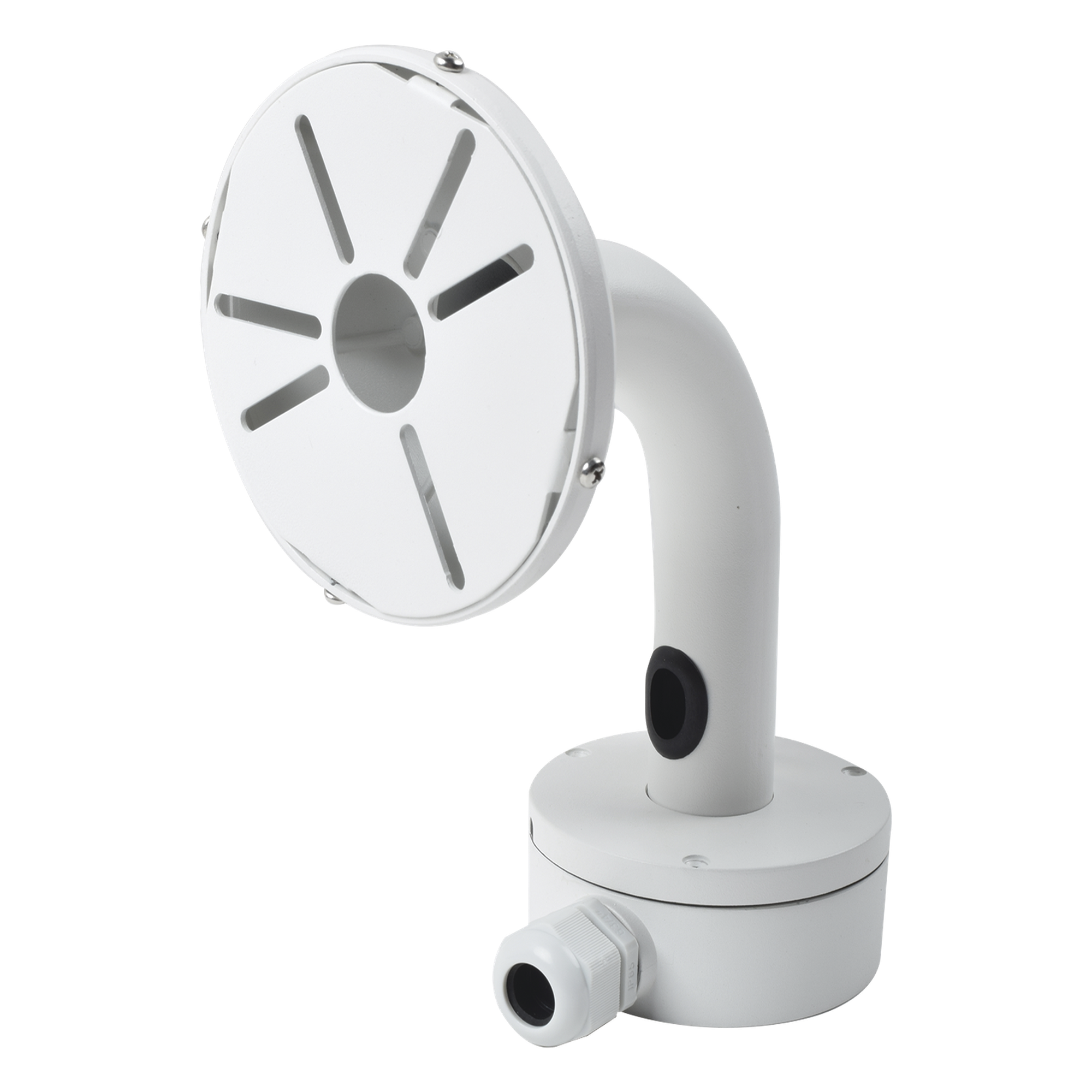 Montaje Universal de Pared con Caja de Conexiones / Compatible con Cámaras Domo y Bala / Uso en Interior — SYSCOM VIDEO · SKU XGA110A