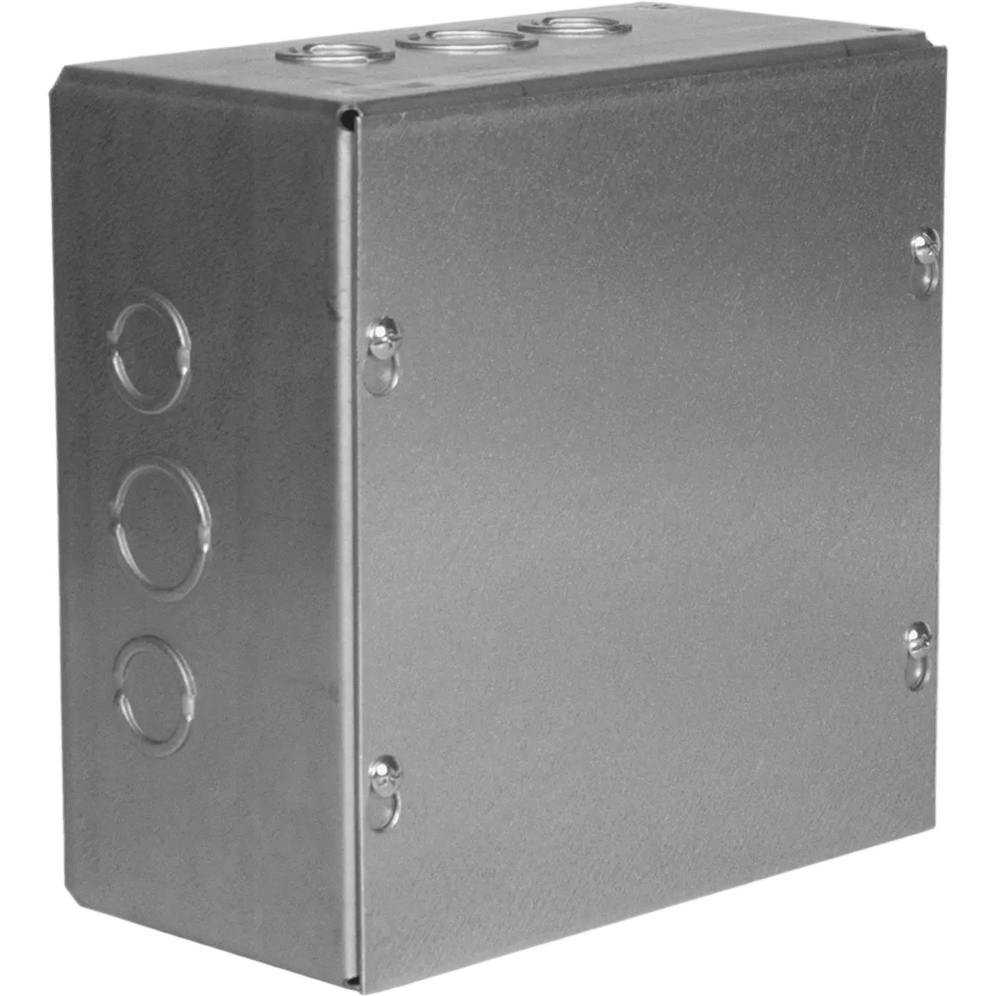 Caja Extra Grande 8" x 8" x 4"/ Profundidad 4"/Entradas Laterales-Finales 2 Entradas de 1/2"- 3/4" y 1 Entrada de 3/4" - 1" / Incluye tapa.