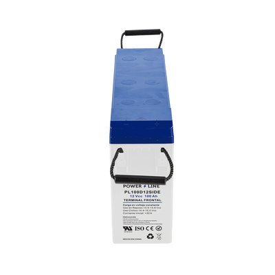 Batería de respaldo 12V 100 Ah AGM-VRLA | Certificada UL94-HB Retardo a la flama básica | Ciclo profundo | Para uso en aplicaciones fotovoltaicas y de emergencia | Terminales T4