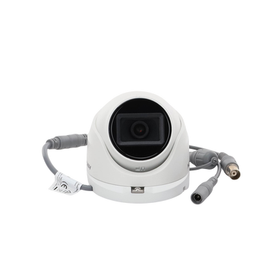 Eyeball TURBOHD 4K (8 Megapixel) / Gran Angular 102.9° / Lente 2.8 mm / Exterior IP67/ IR EXIR 30 mts / dWDR / TVI-AHD-CVI-CVBS / Metal