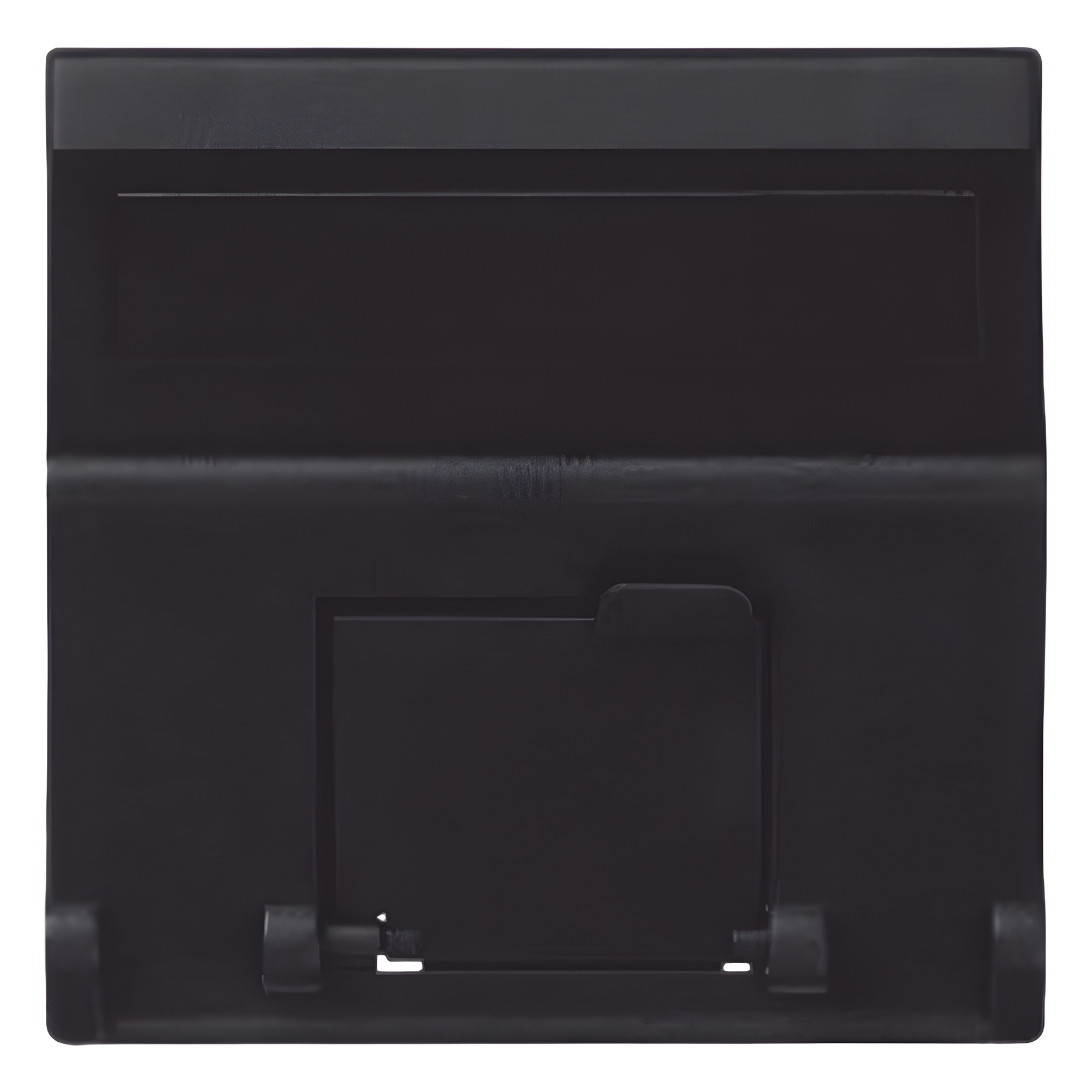 (K80MD64/14) Placa Voz y Datos Inclinada con Guardapolvo y Adaptador para RJ45 Keystone - Color Grafito — SIMON · SKU SM-1-KEYA-G