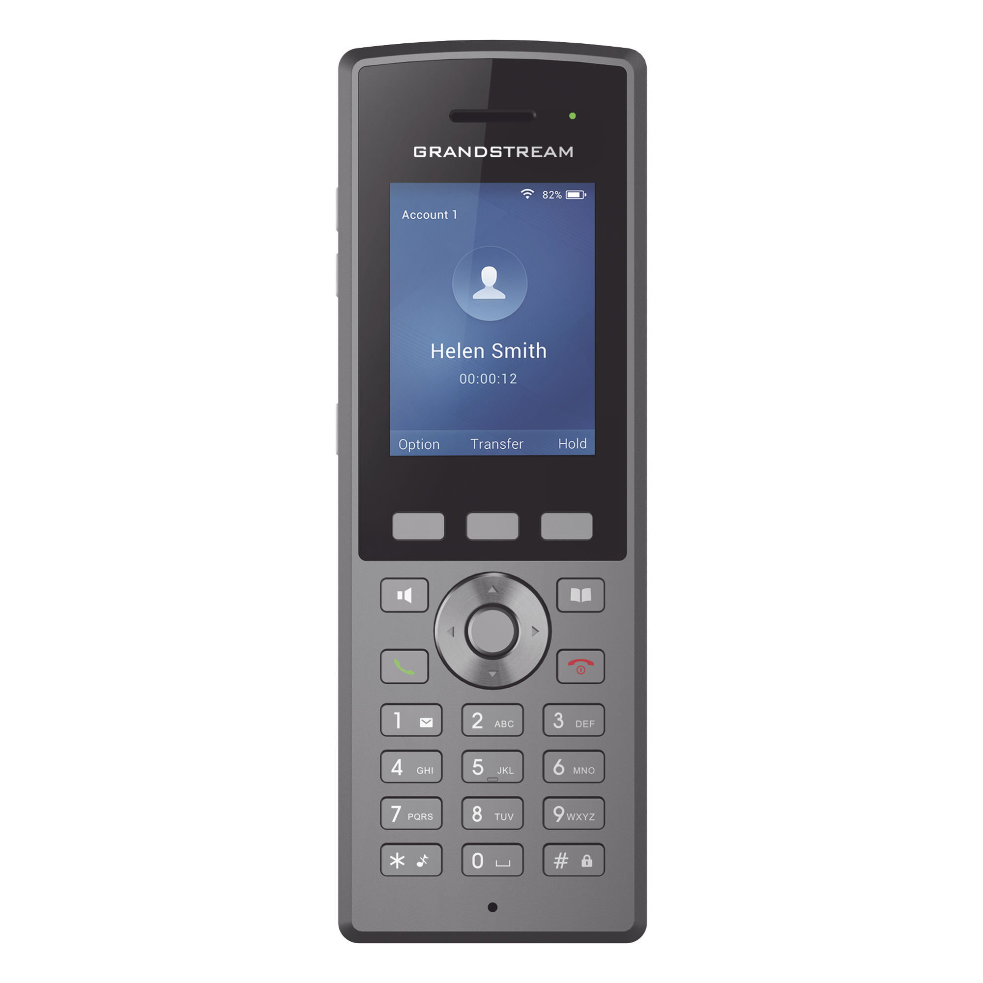 Teléfono WiFi portátil empresarial con diseño resistente IP67, conectividad a la red VoIP vía WiFi — GRANDSTREAM · SKU WP825