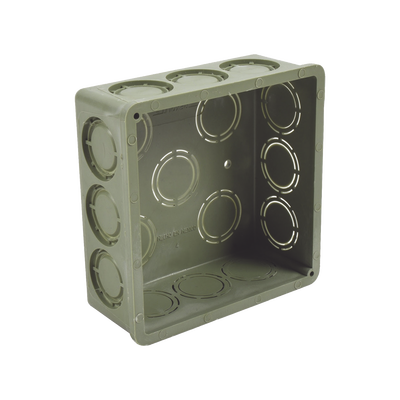  Caja Cuadrada de 1/2" - 3/4" para PVC Conduti Pesado. 