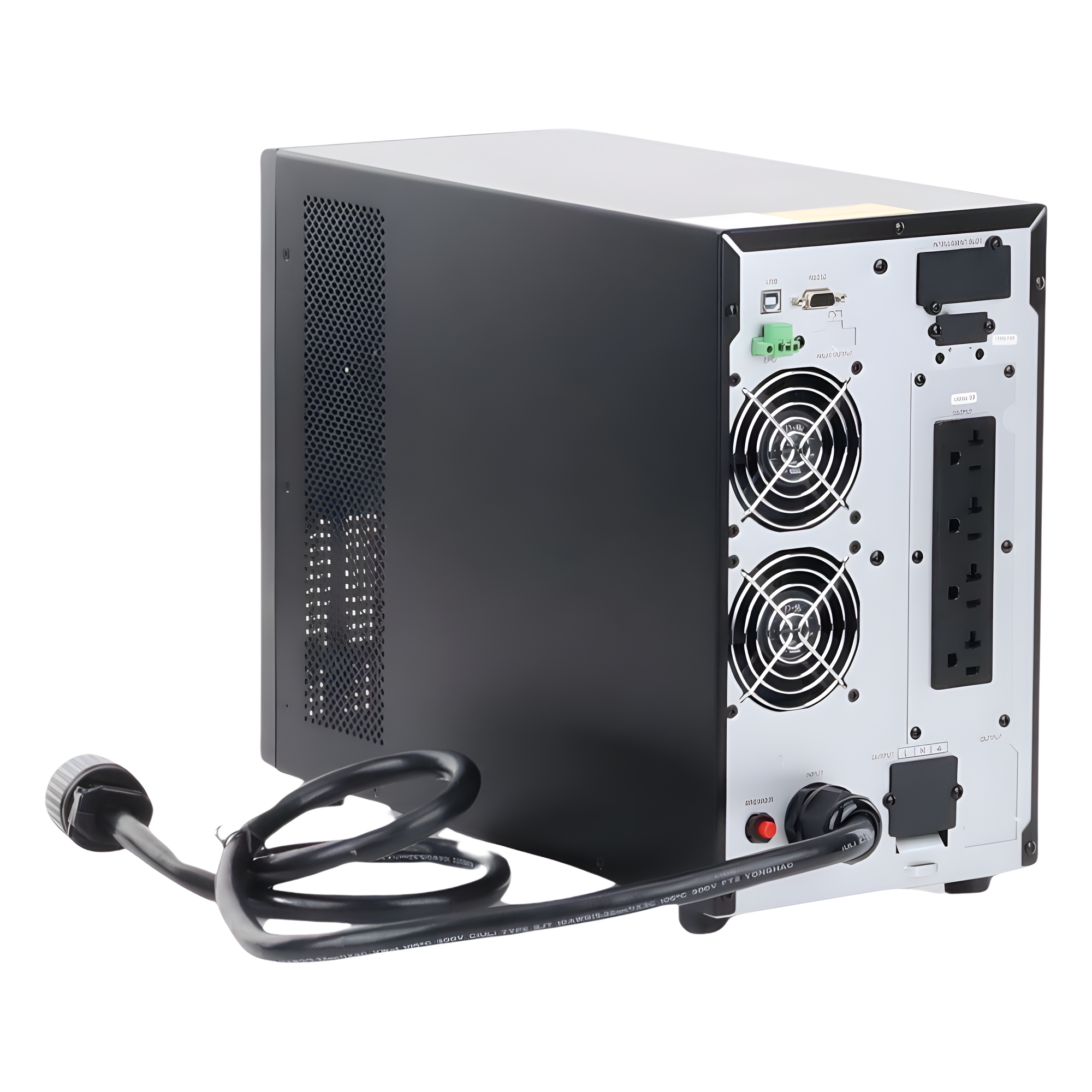 UPS de 3000 VA/2700 W, Online Doble Conversión, Entrada 120 Vca NEMA L5-30P, Onda Senoidal Pura, Tipo Torre, Con 4 Tomas NEMA 5-20R y 1 Block Hardwired