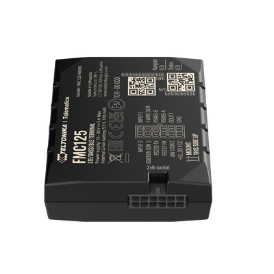 Avanzado Rastreador Vehicular (GPS) 4G LTE CAT 1 y 2G / Identificación de Conductores / Bloqueo Remoto / Detección de Jammer / Sensores Bluetooth / Múltiples I/O / Doble Sim / RS485 / RS232 / DualCam — TELTONIKA · SKU FMC125