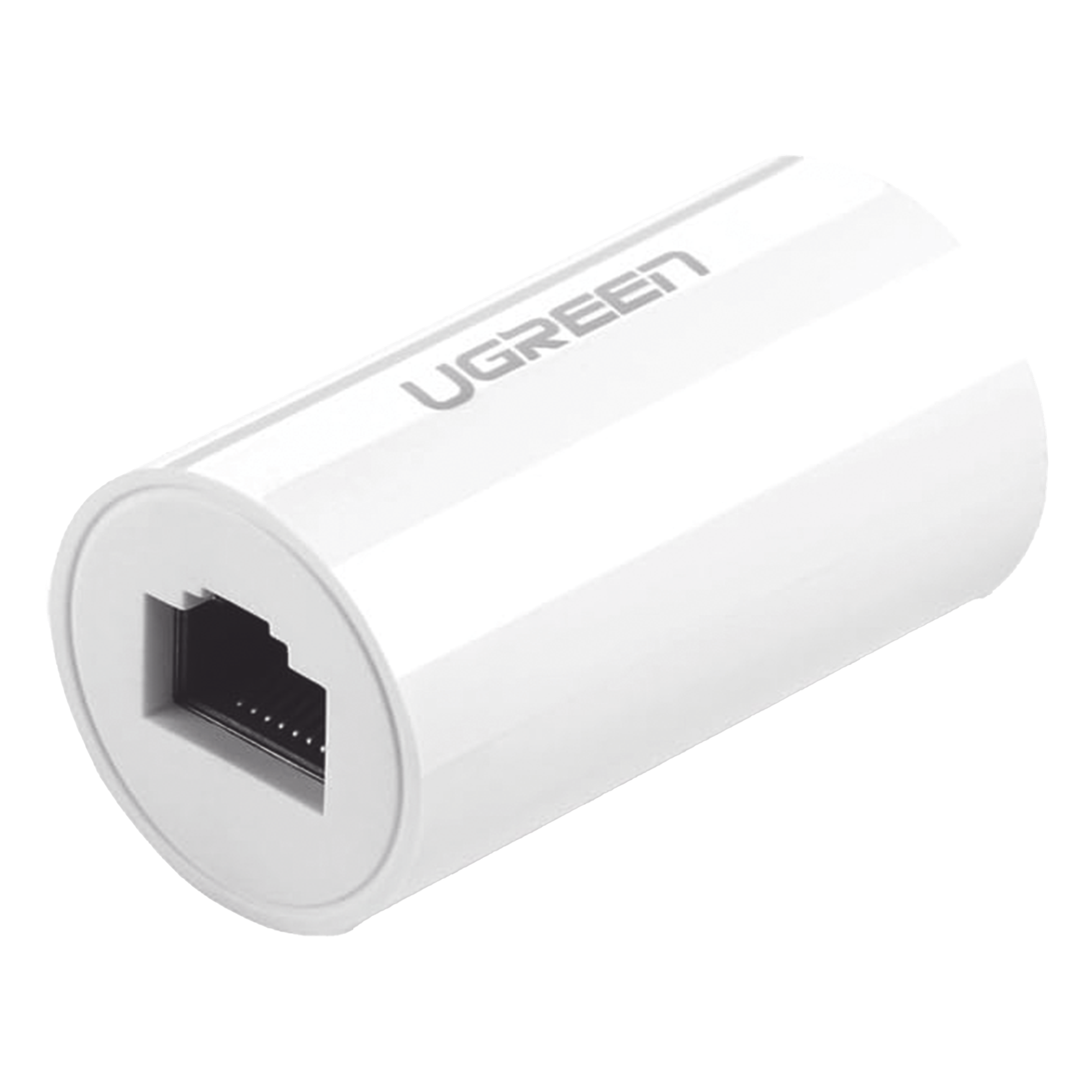 Acoplador y Protector (Extensor de Cable Ethernet RJ45) | 1000Mbps | Compatibilidad con Cat7/Cat6/Cat5e | Compatible con POE | Ignífugo | ABS | Color Blanco — UGREEN · SKU 20391