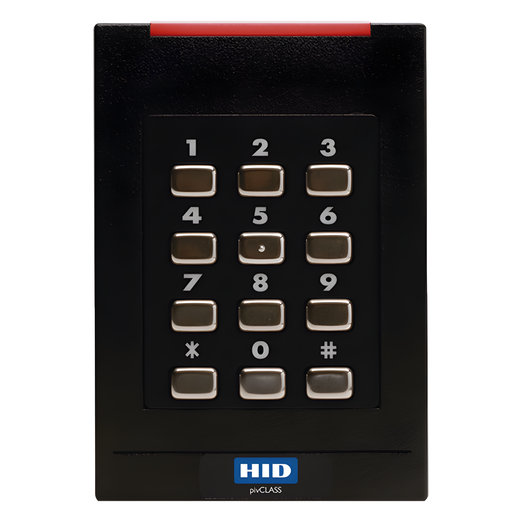 Lector con Teclado 921 PROX HID, EM /iClass SEOS (no clonable) /iClass SE/ iClass SR/ iClass /Mifare Classic, DesFire, Bluetooth/ Garantía de por Vida · SKU RK40F