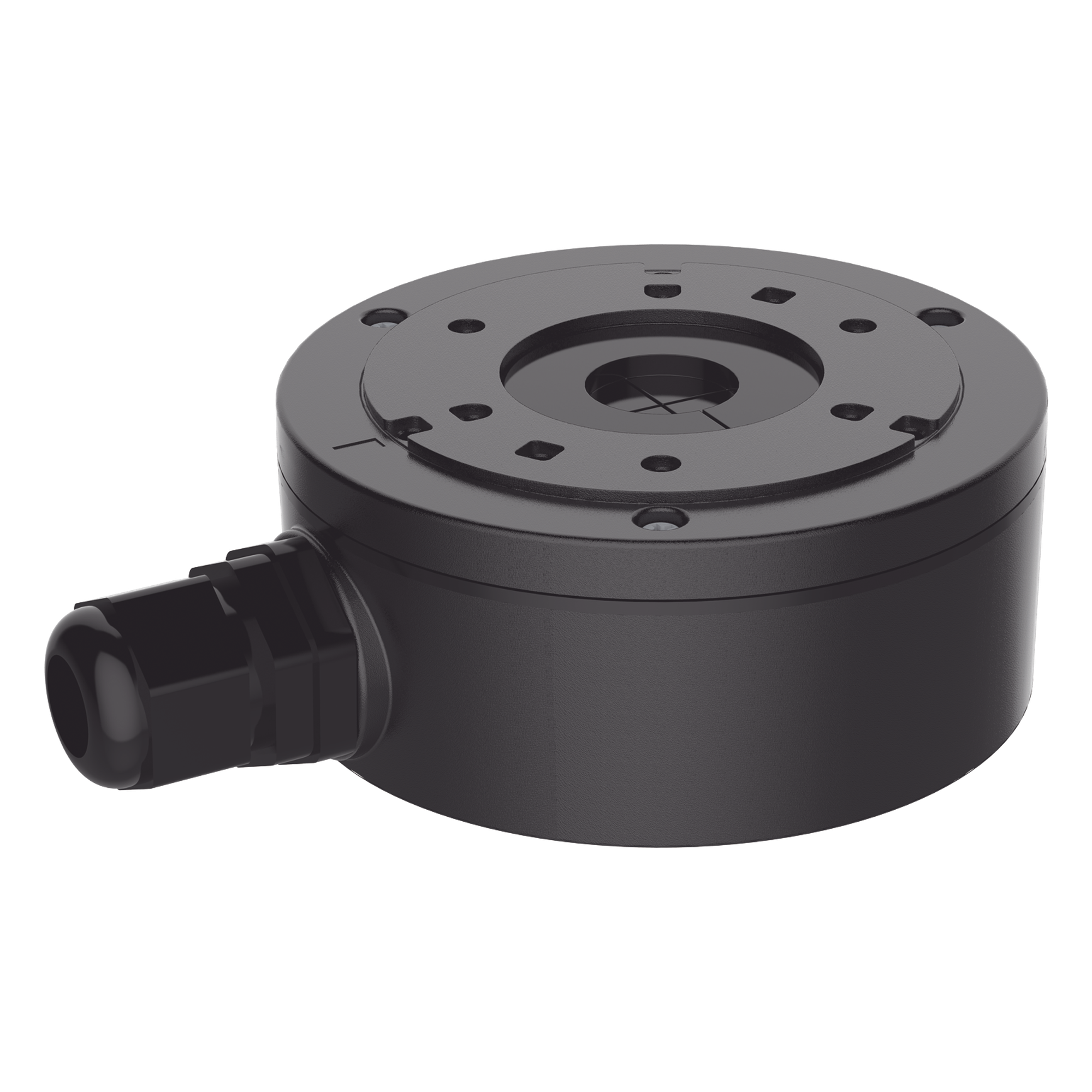 Caja de Conexión de Metal Color Negro / Exterior IP66 / Compatible con DS-2CD1043G2-LIUF/BLACK & DS-2CD2043G2-I(U)(BLACK) — HIKVISION · SKU DS-1280ZJ-XS(BLACK)