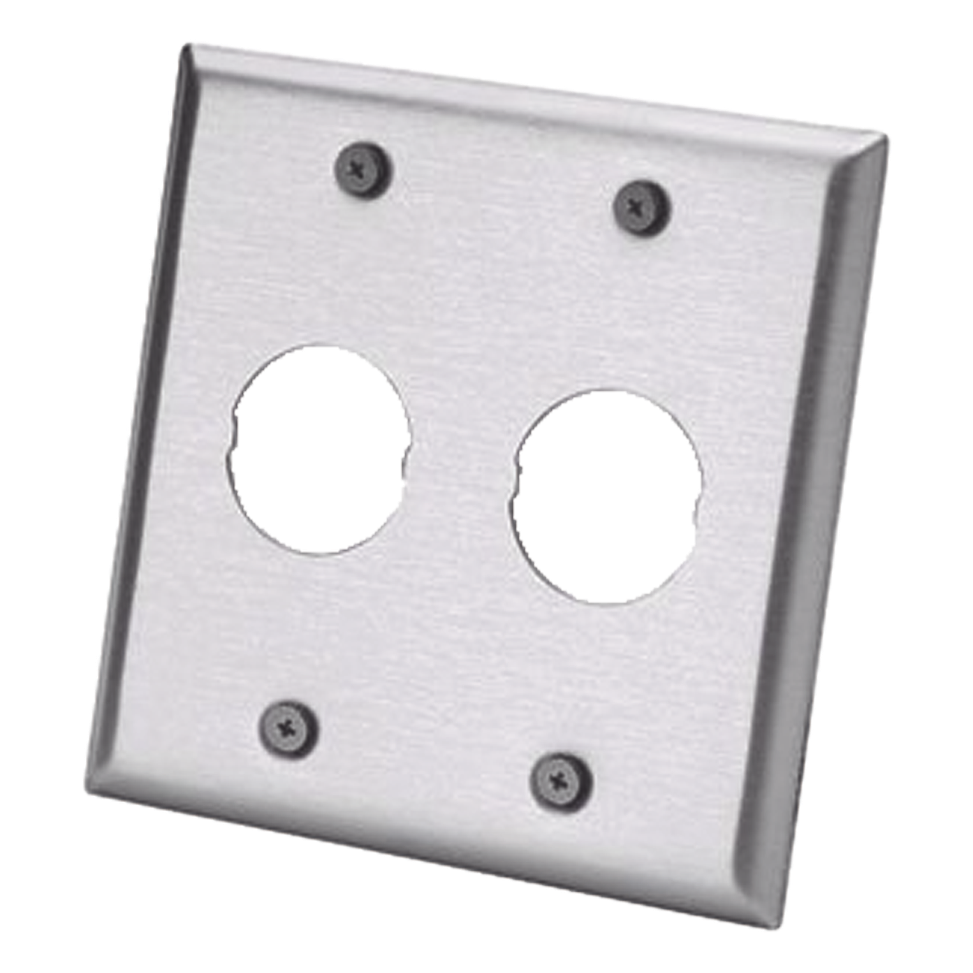 Placa de Pared Doble IndustrialNet?, Para 2 Conectores Industriales, de Acero Inoxidable — PANDUIT · SKU IAEFP2-2G