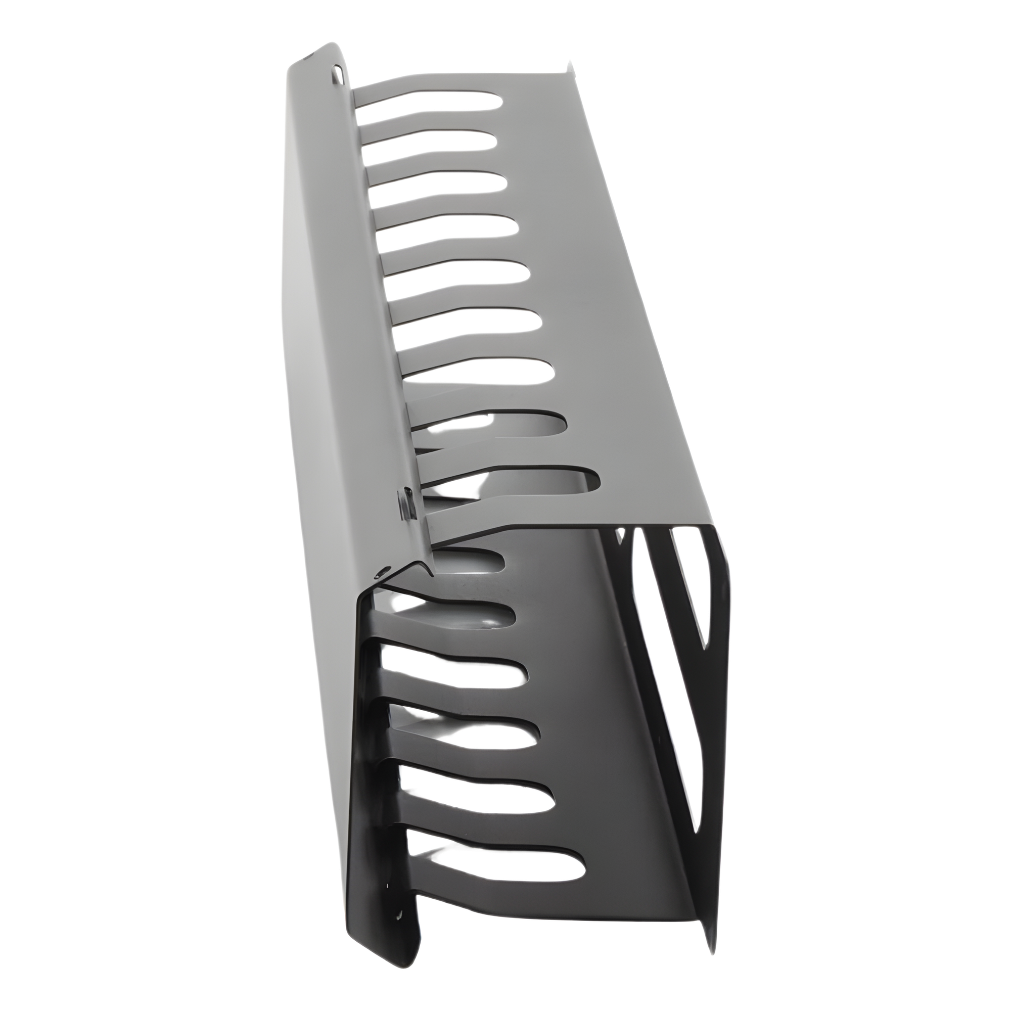 Organizador de Cables Horizontal de 2U para Rack de 19" con Cubierta Metálica