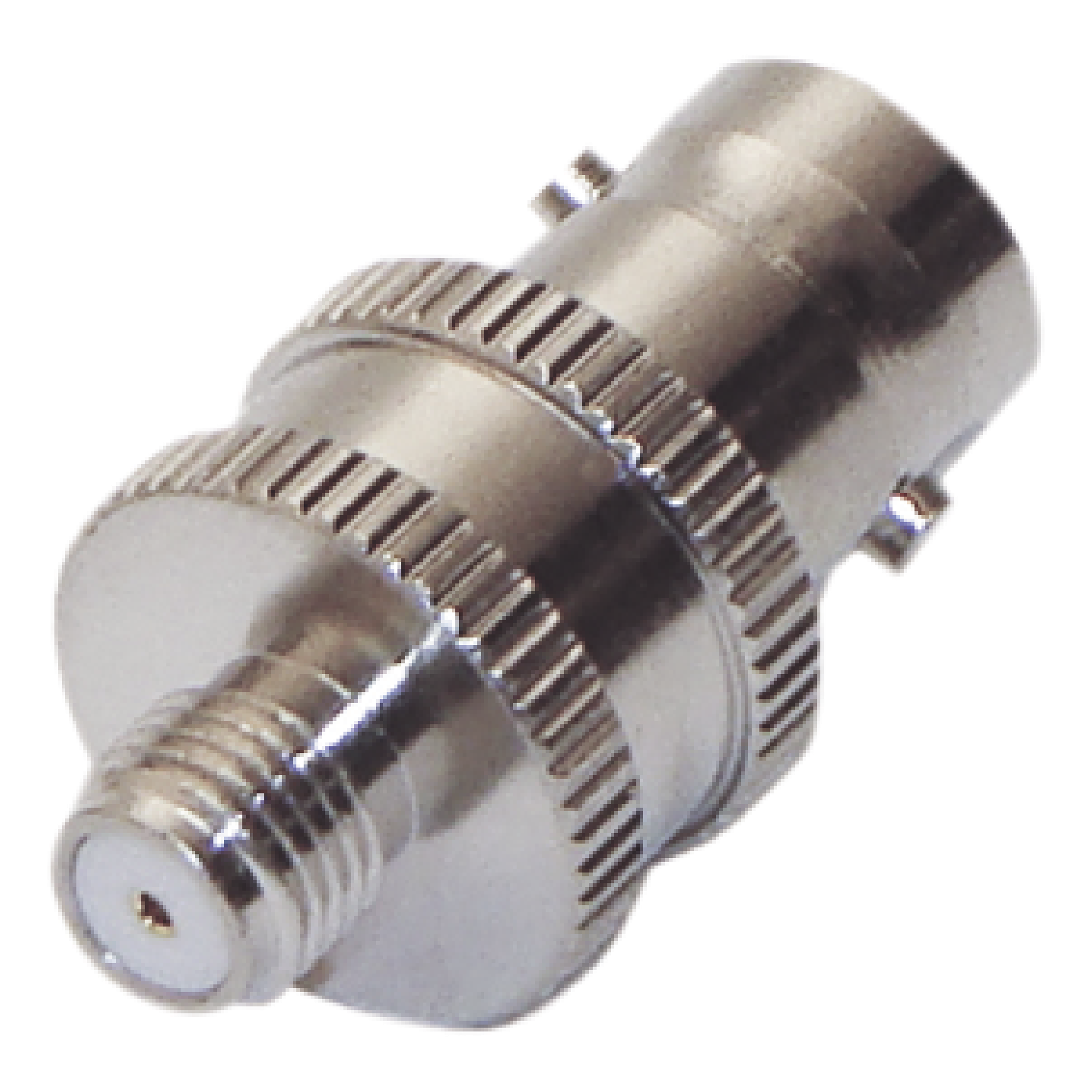 Adaptador en Línea de Conector BNC Hembra a SMA Hembra Corto / Celulares Motorola, Níquel/ Oro/ Teflón. — RF INDUSTRIES,LTD · SKU RFB-1142-4