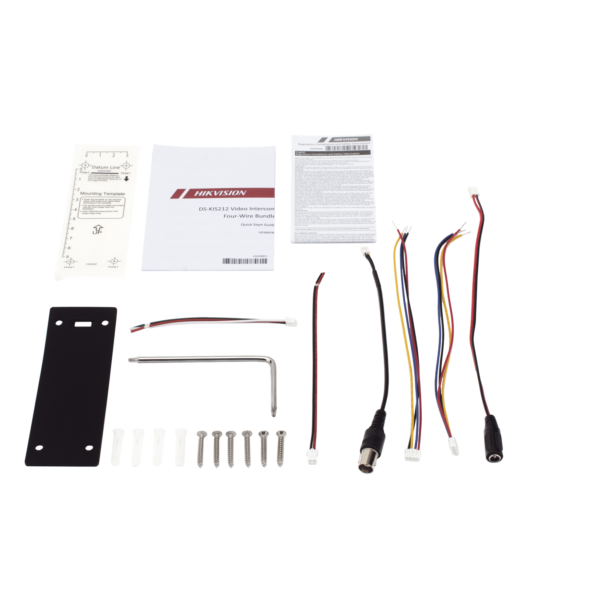 Bolsa de Accesorios para DS-KIS212 / DS-KIS213 — HIKVISION · SKU DS-KIS212-SPAREPART