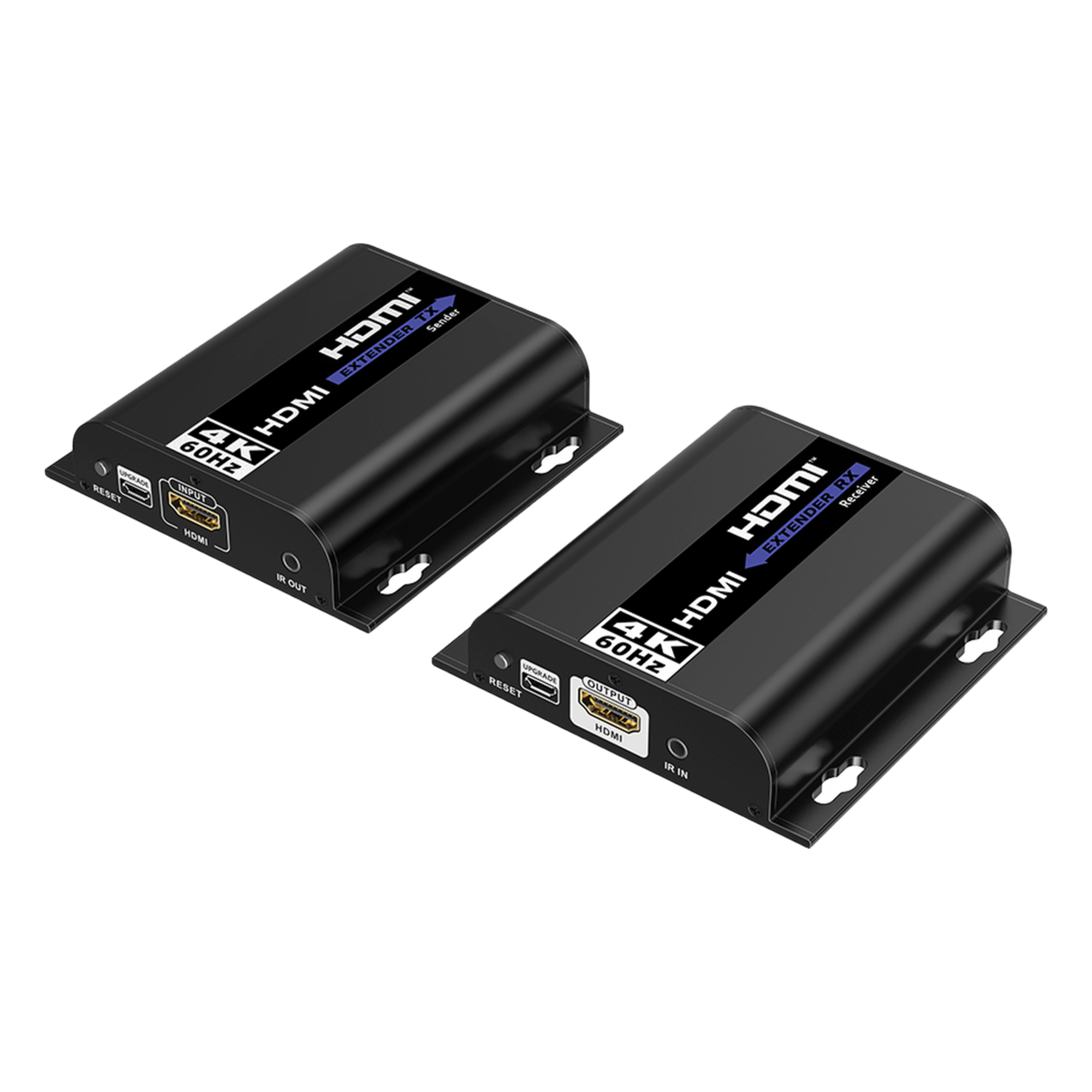 Kit extensor para distancias de hasta 200 metros | Resolución 4K @60Hz | Cat 6 | Conexión uno a uno y uno a muchos hasta 120 mts | Compatible con Switch gigabit | Control IR — EPCOM TITANIUM · SKU TT6834K