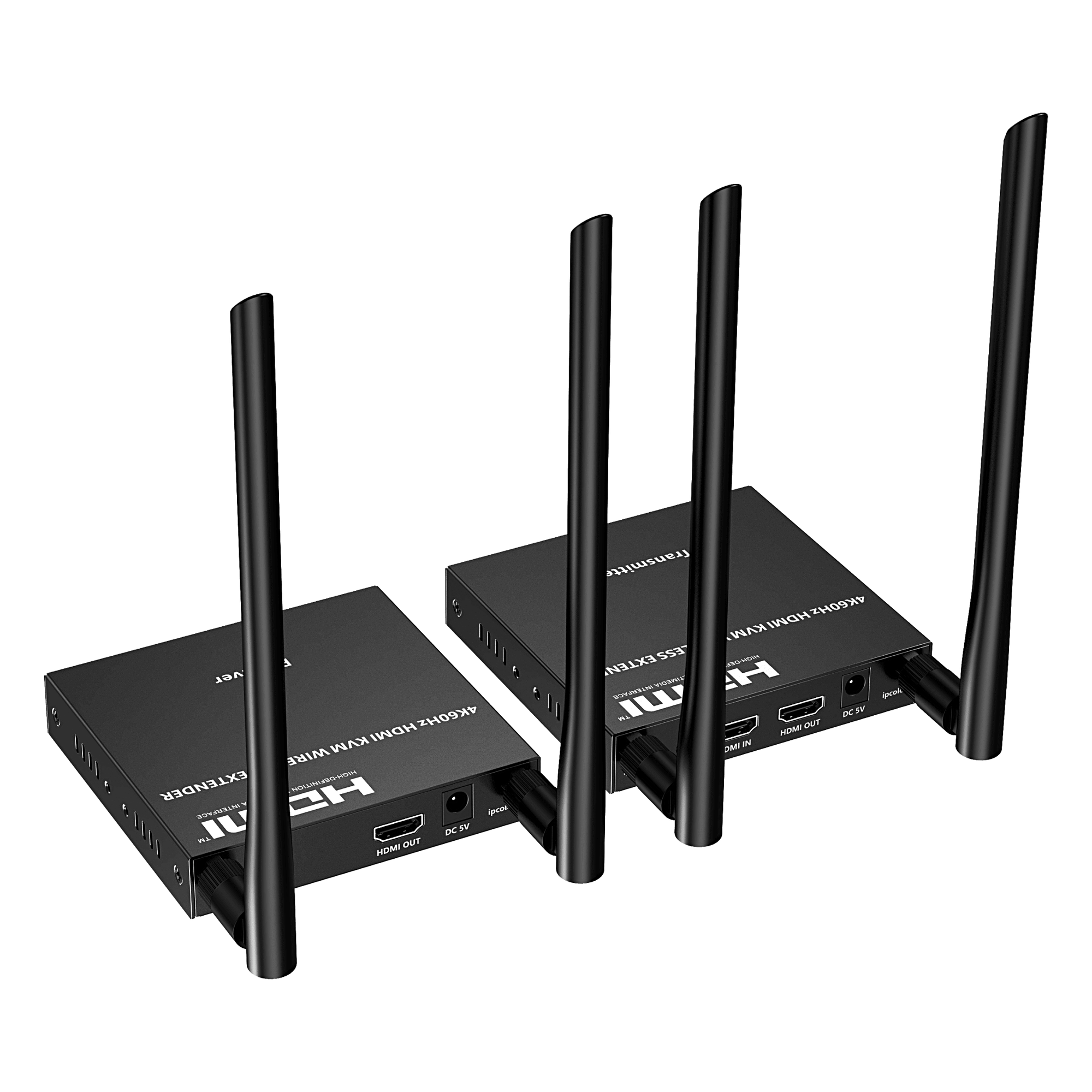 Extensor HDMI Inalámbrico / 4K@60Hz 4096x2160 / KVM Integrado / Banda 5G / Alcance 50 m (164 ft) / 1 a 4 Pantallas