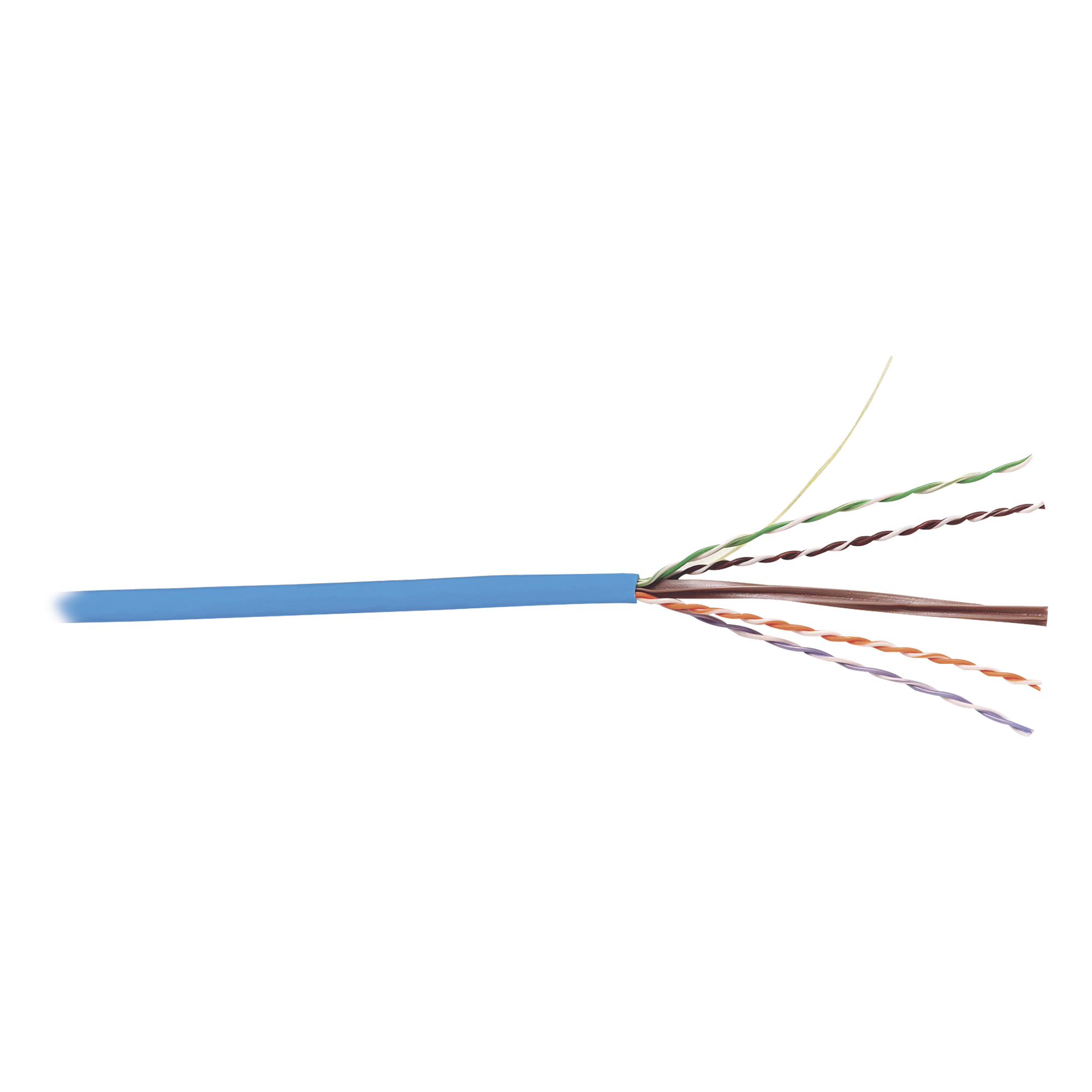 Bobina de Cable UTP Cat6, 23 AWG de 4 Pares, Alto Desempeño, PVC (CMR), 305 Metros (1000 Pies) Reelex (Color: Azul)