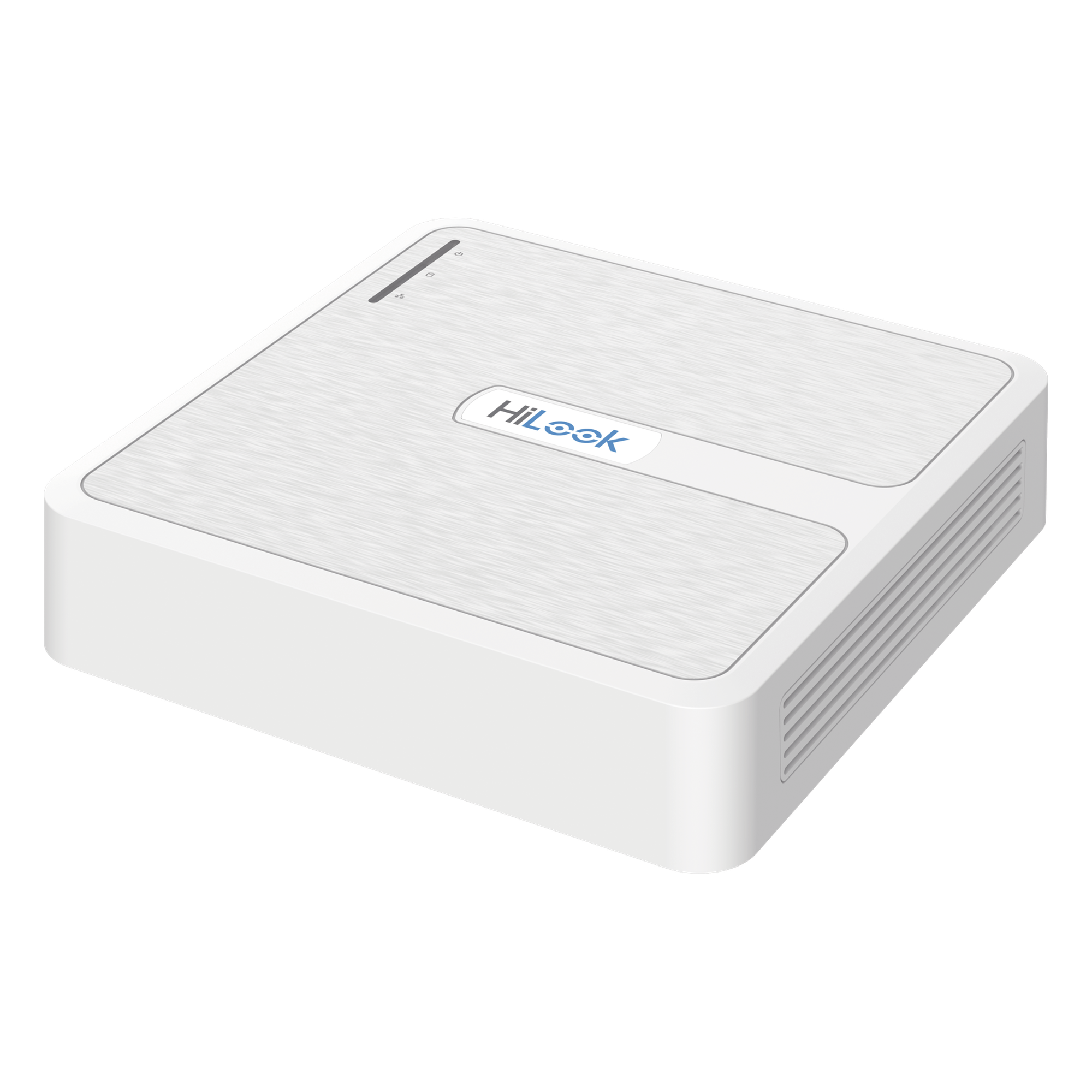 NVR IP / 4 Canales / 4 Puertos PoE+ / 40 Mbps Entrada / H.265+ / Full HD 1080p / 1 Bahía HDD 6 TB — HiLook by HIKVISION · SKU NVR-104H-D/4P(D)