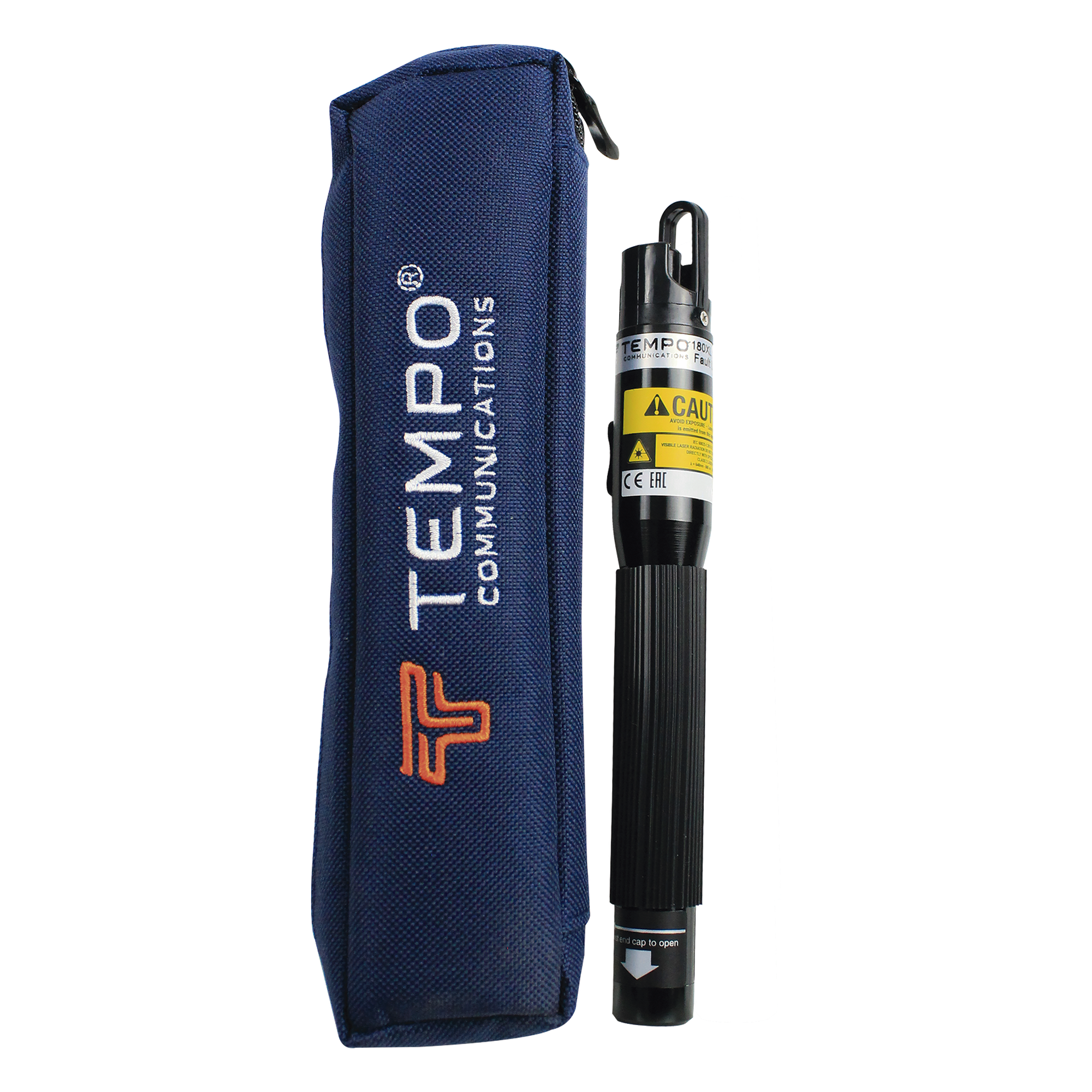 Localizador Visual de Fallos (VFL) para Fibra Óptica con Entrada Universal de 2.5 mm, hasta 7 Kilómetros (4.35 Millas) de Distancia — TEMPO · SKU 180XL