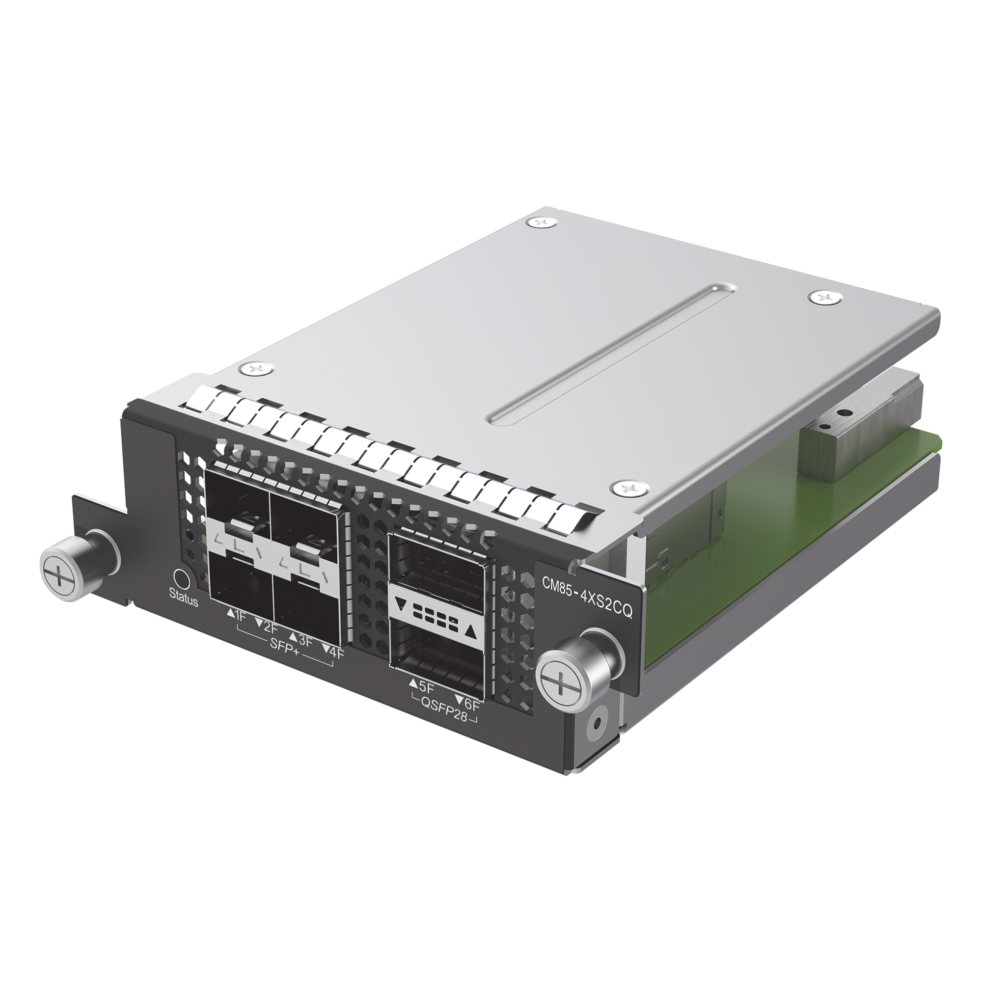 Tarjeta de Expiación para RG-CS85 series switch, 4 puertos SFP+ 10G y 2 puertos QSFP28 100G — RUIJIE · SKU CM85-4XS2CQ