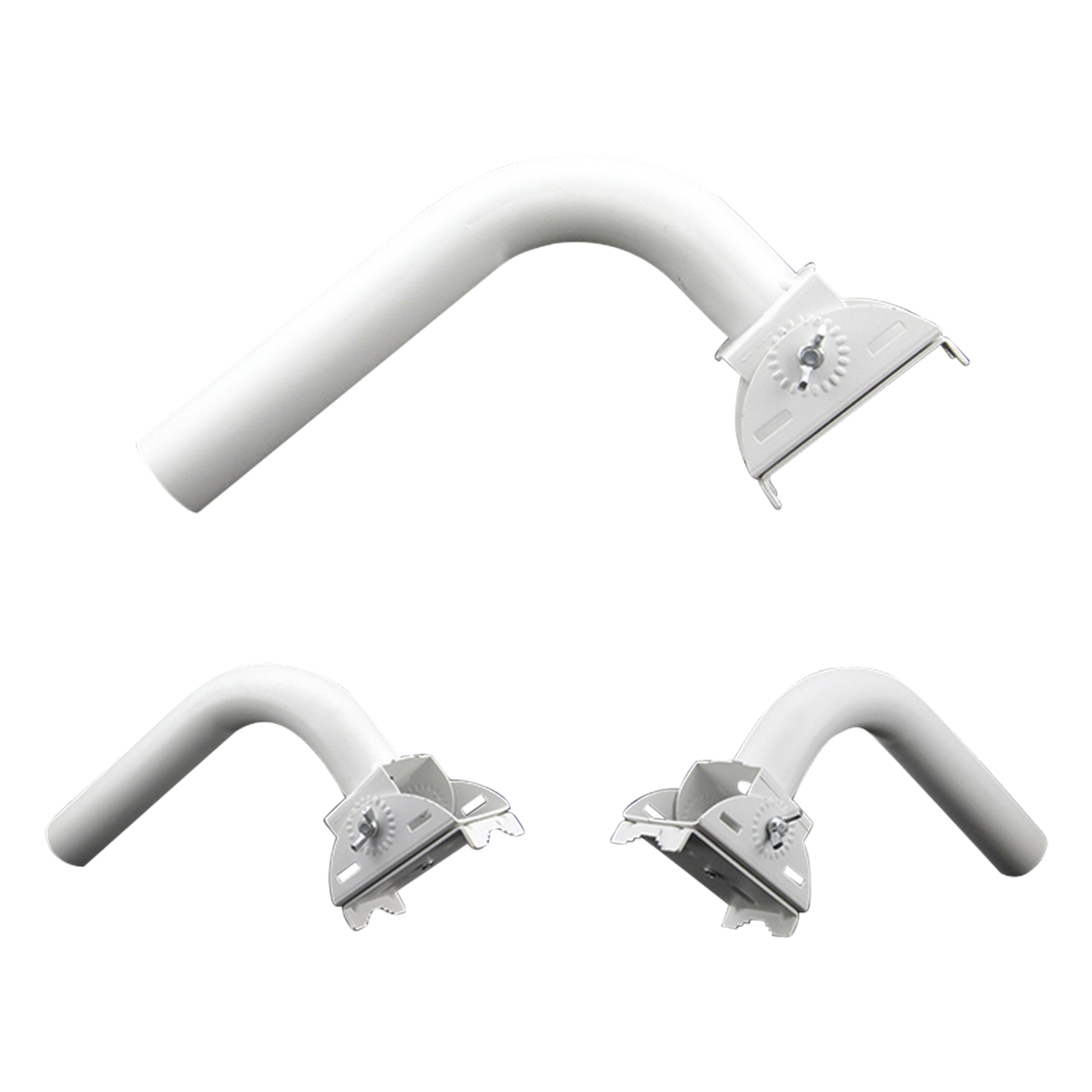 Montaje de Brazo Universal / Ajuste de Azimut 0 a 120° / Acero con Recubrimiento en Polvo / Diámetro 35 mm / Peso 1.2 kg / Compatible con Múltiples Marcas