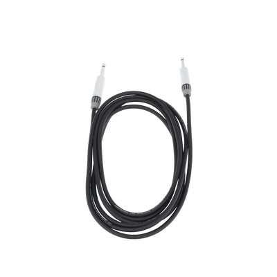 Cable de Audio | Plug 1/4 in a Plug 1/4 in Mono | Carcasa Cromada | Conectores Seetronic | Ideal para Instrumentos | Longitud 3m