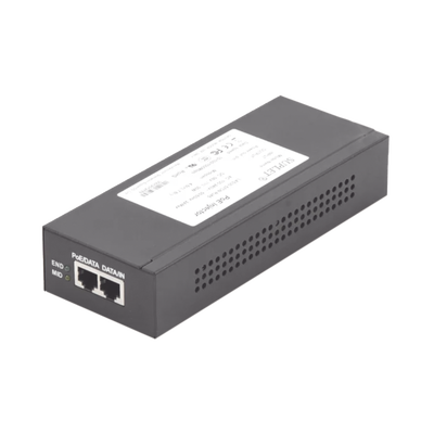 Inyector Super Hi-PoE / 56 Vcc / 30 Watts / Para Domos HIKVISION PTZ / IP (-AE / DE) / Soporta 802.3 af /at / Para Aplicaciones de CCTV · SKU LAS30-57CN-RJ45