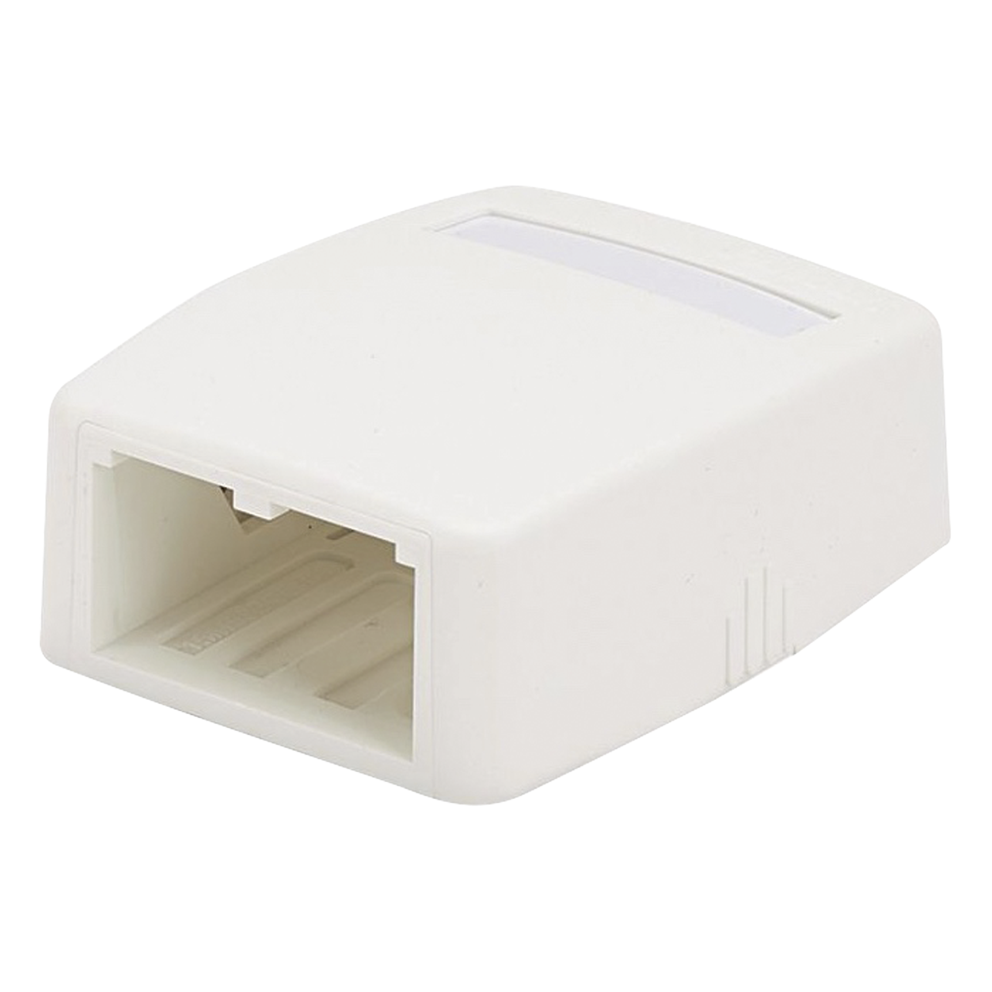 Caja de Montaje en Superficie, Para 2 Módulos Mini-Com, Color Blanco — PANDUIT · SKU CBXQ2WH-A